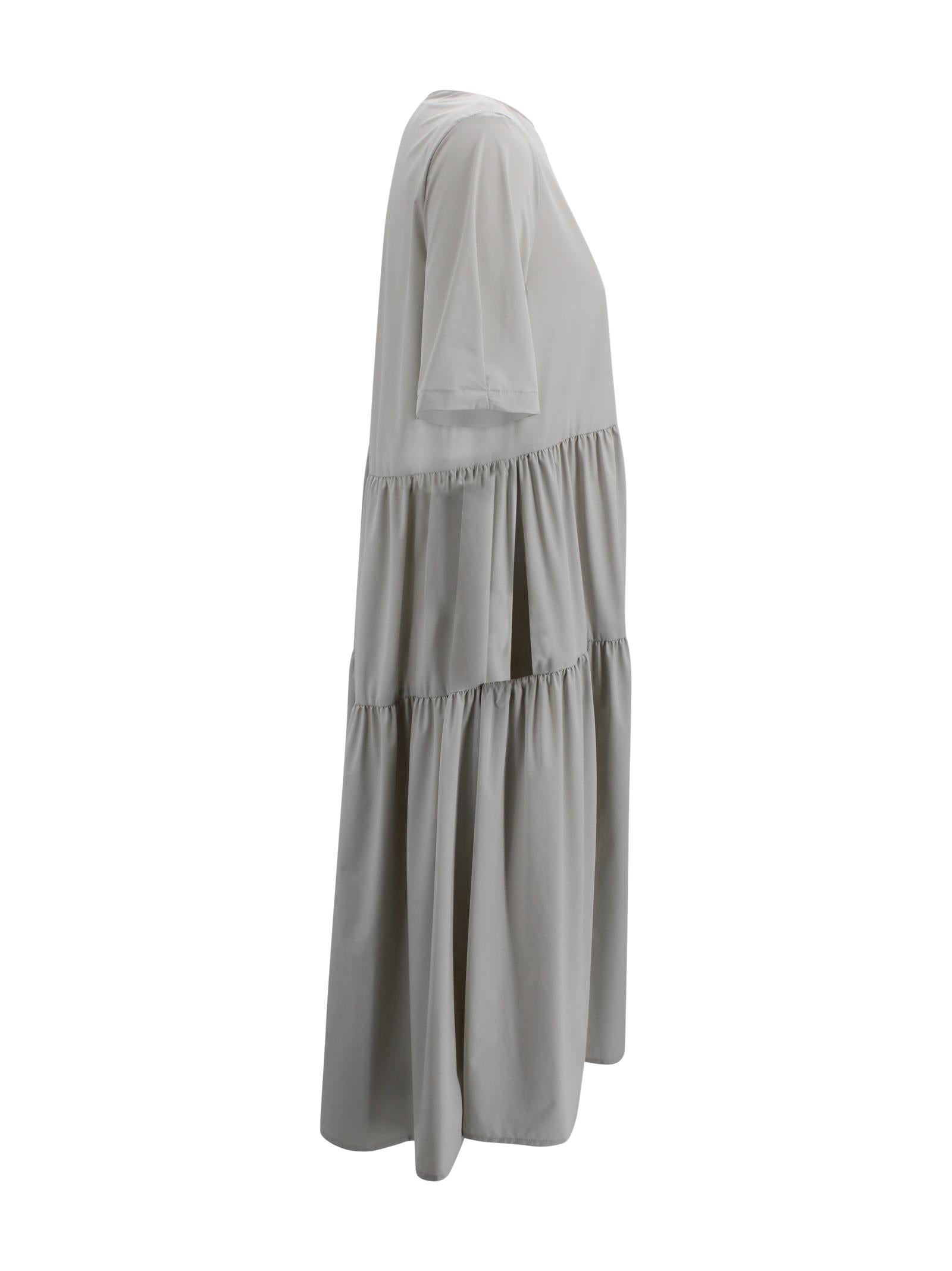 Abito midi con gonna a balze Herno AB000071D 12691Z1250 