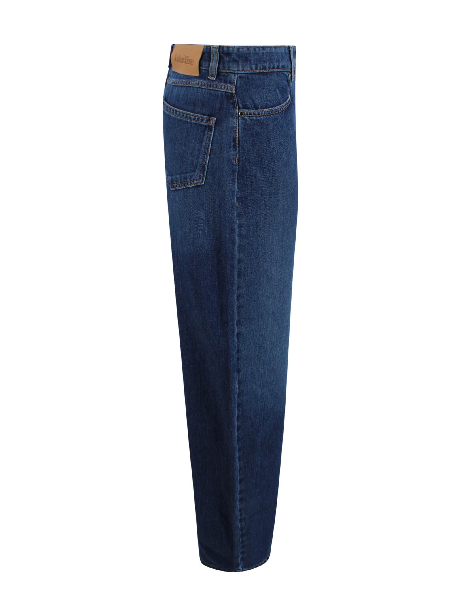 Jeans a 5 tasche dalla silhouette baggy Max Mara Studio 2616181011600 005 