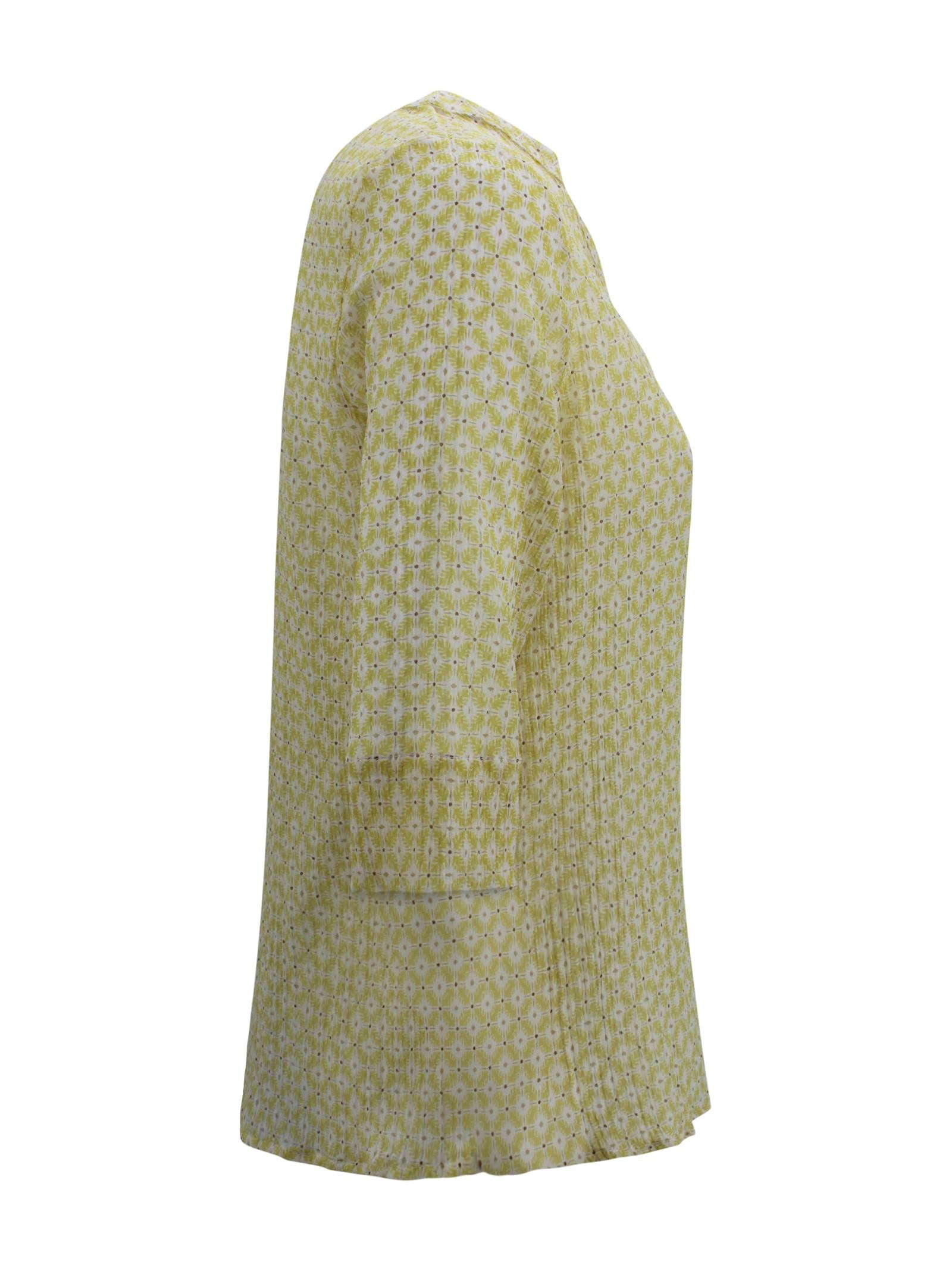 Polo in Lino con Scollo a V Whyci WH1503 6043 