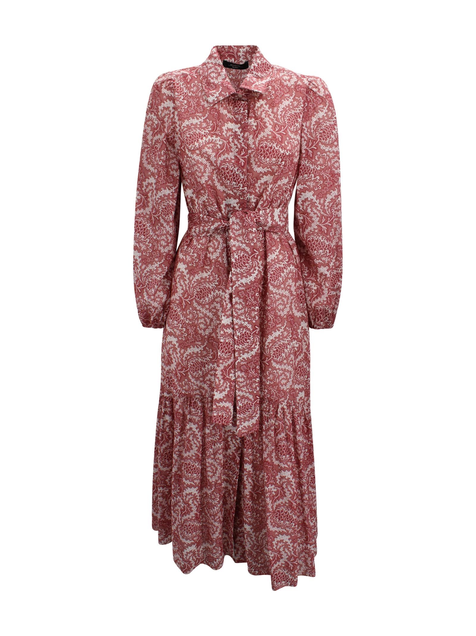 Abito chemisier lungo in voile di cotone Max Mara Weekend 2615231022600 002 