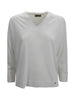 Top Scollo a V Bianco