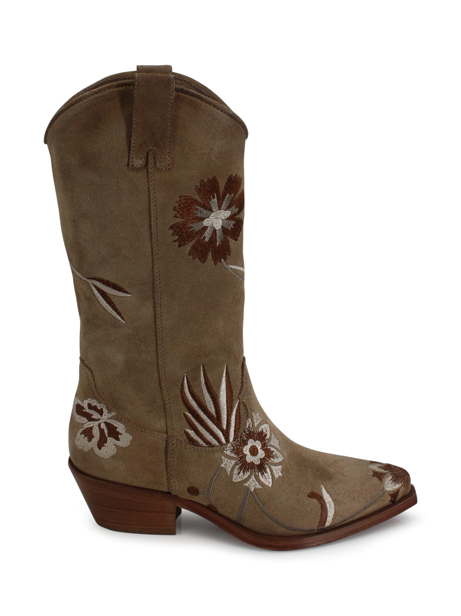 Texano in pelle con dettaglio ricamato P.A.R.O.S.H. D060138 003 