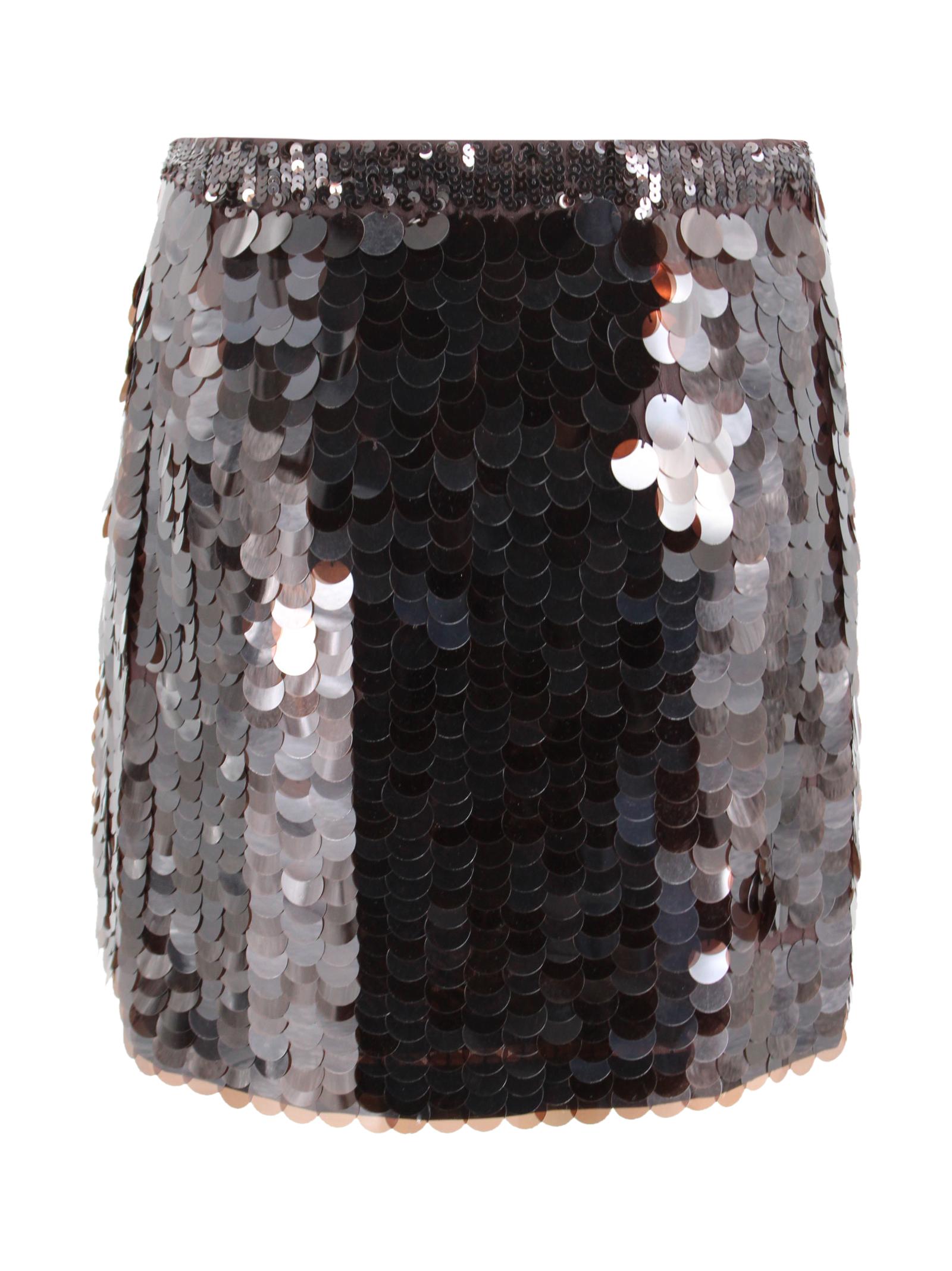Gonna Marrone con Paillettes P.A.R.O.S.H. D630608-GOO 086 