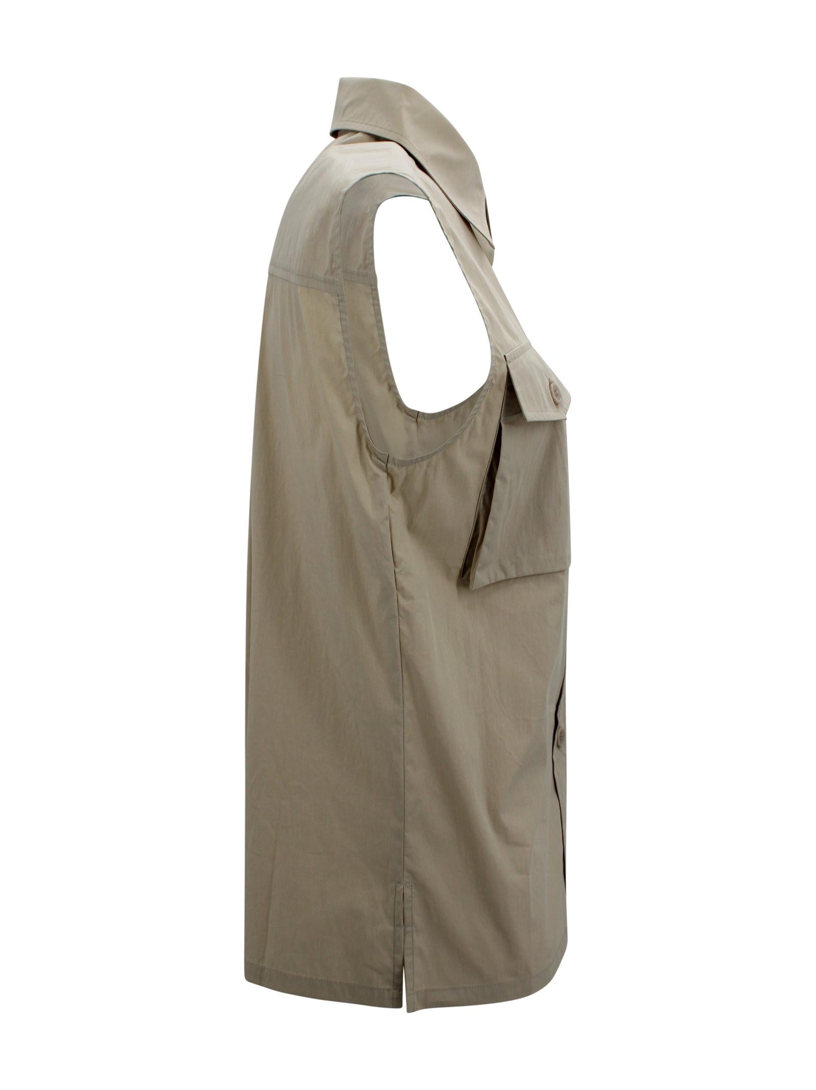 Camicia con tasche senza maniche P.A.R.O.S.H. D380651 004 