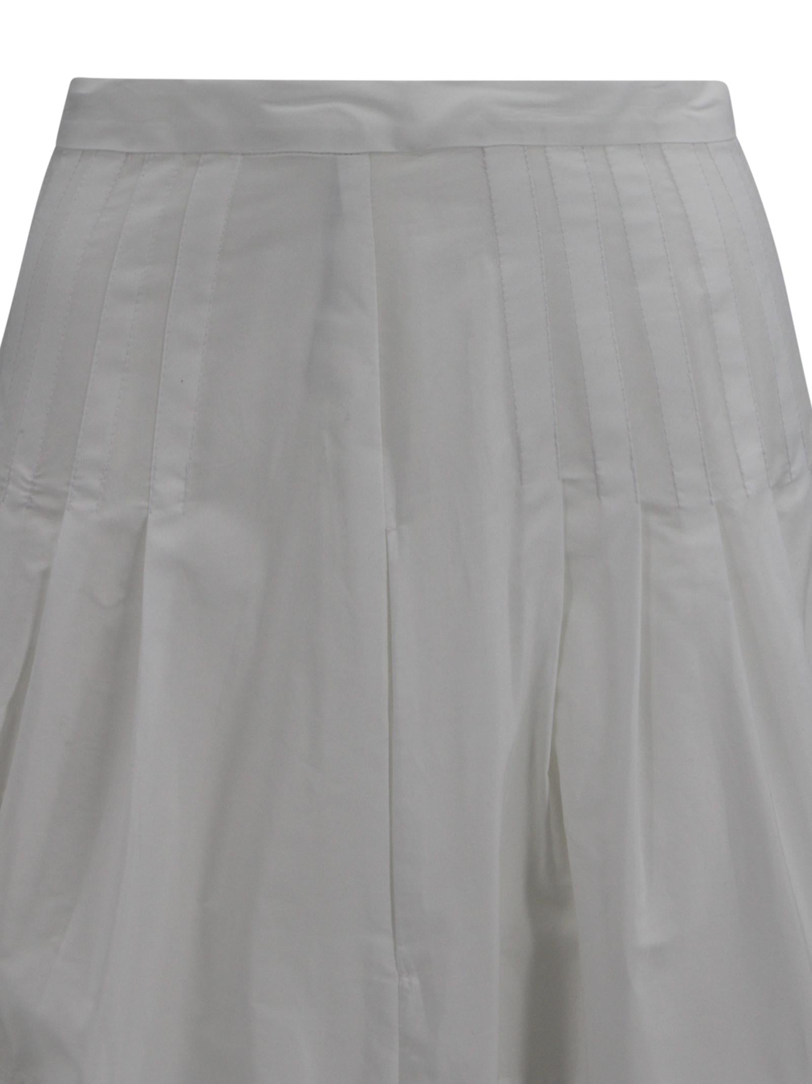 Gonna lunga in popeline di cotone Max Mara Studio 2616101052600 001 