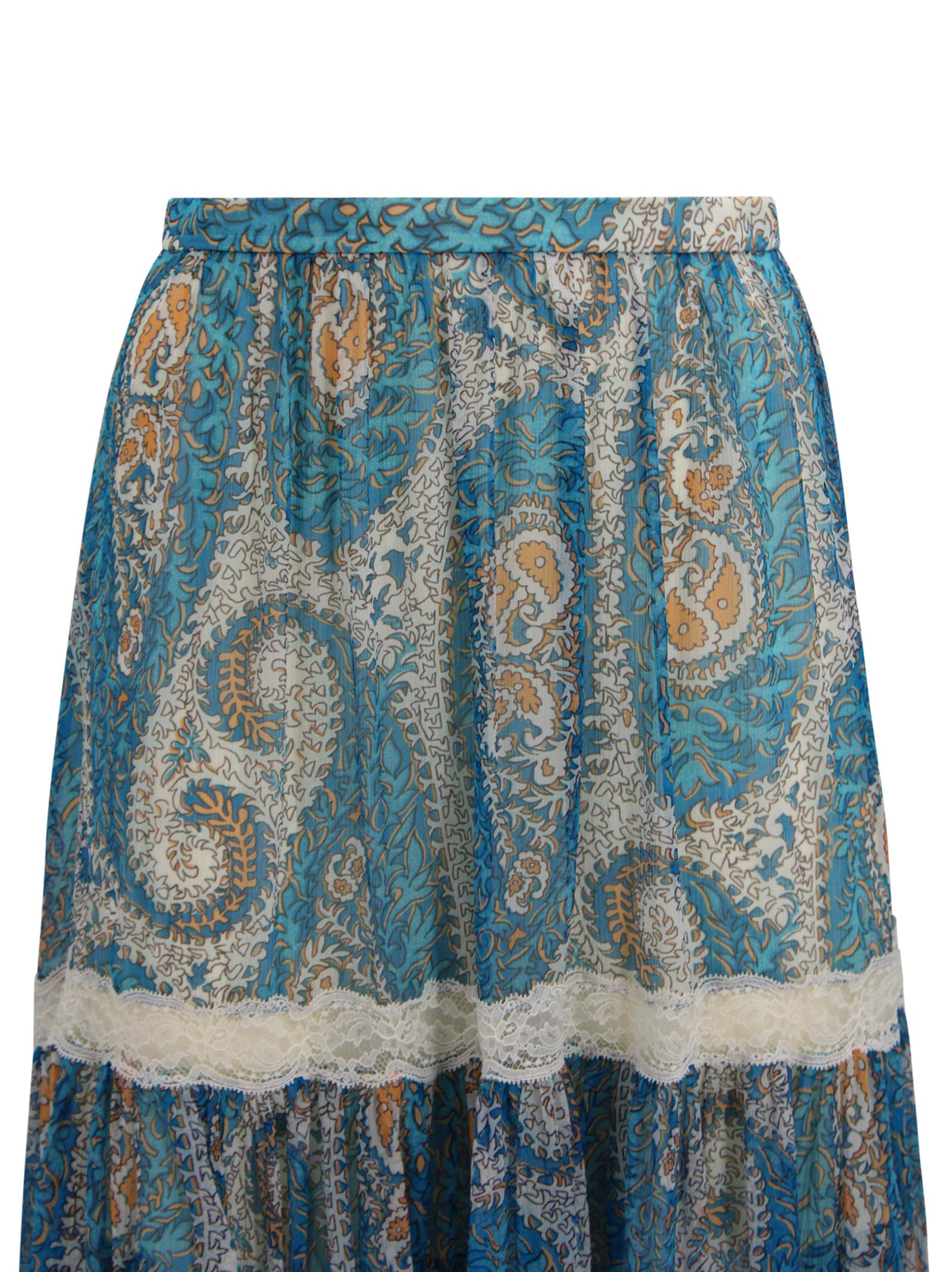 Gonna Lunga con Stampa Paisley Etro Milano WRFA0183 99SA101X0809 