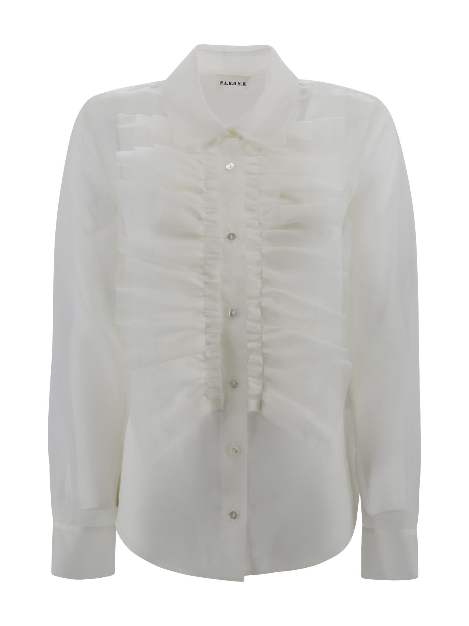 Camia in seta con jabot P.A.R.O.S.H. D381261 002 