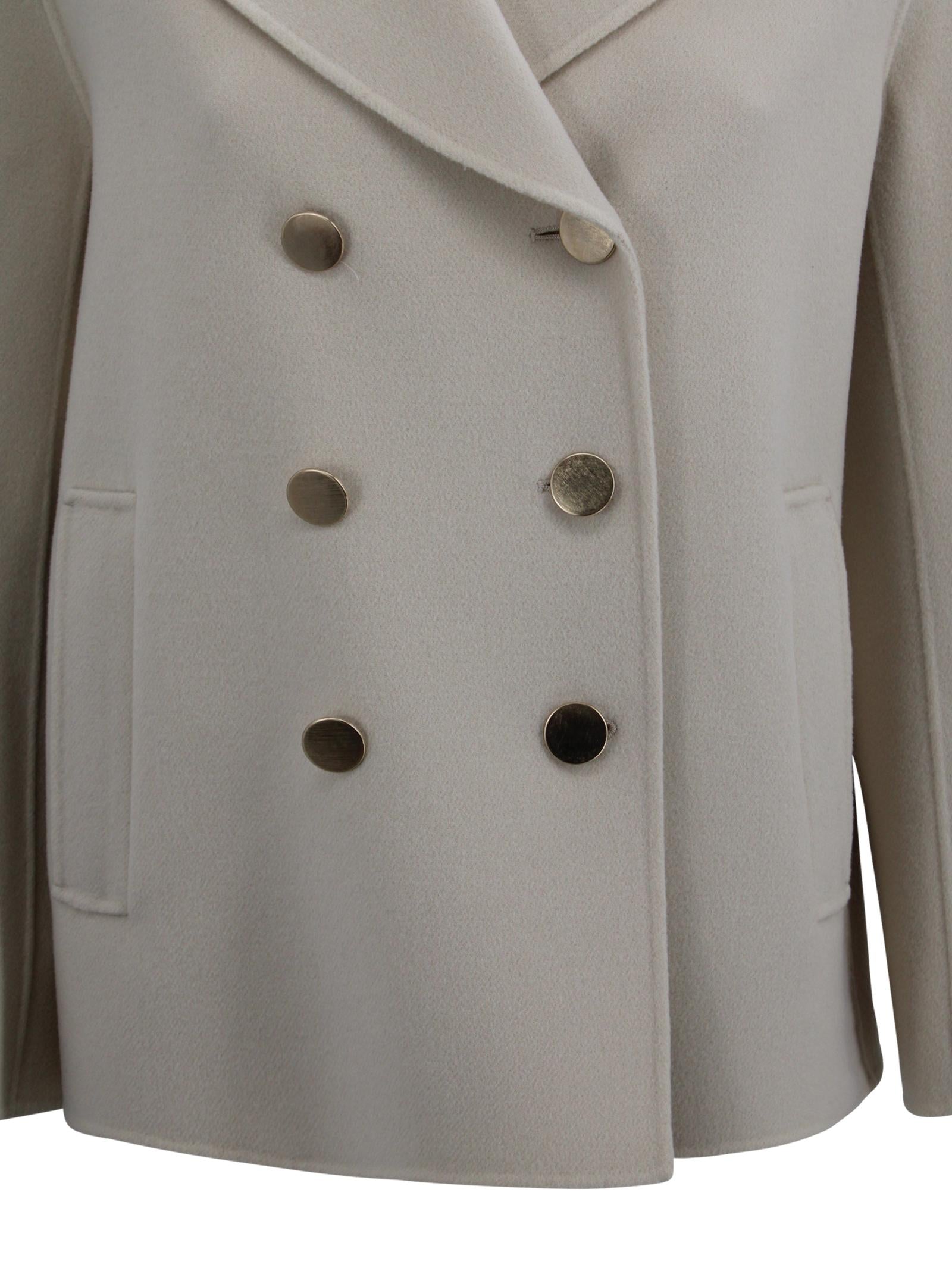 Giacca doppiopetto caban in lana cucita a mano S MAXMARA 1 2619041041600 077 