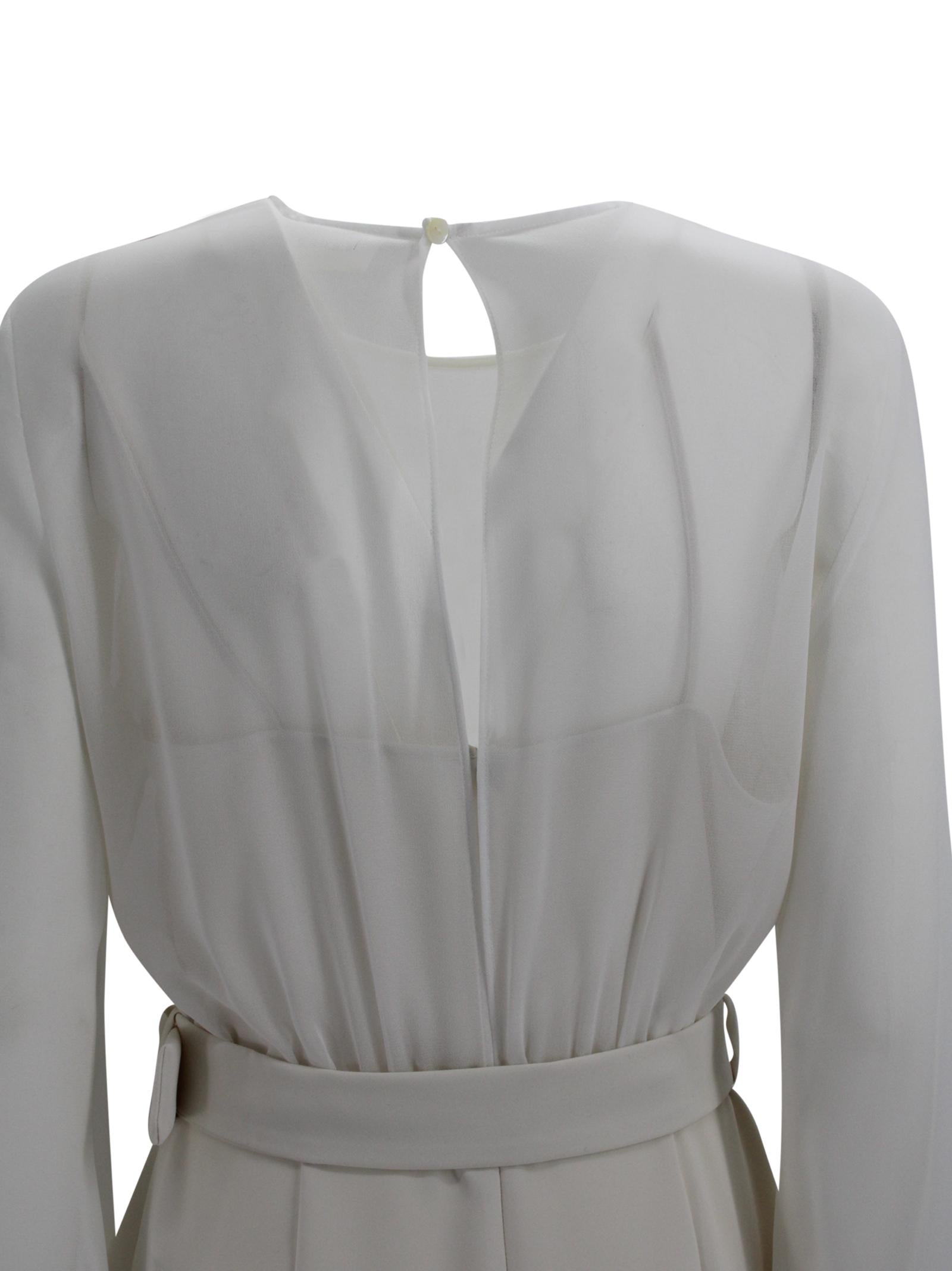 Abito panna velato con sottoveste P.A.R.O.S.H. D726119 002 