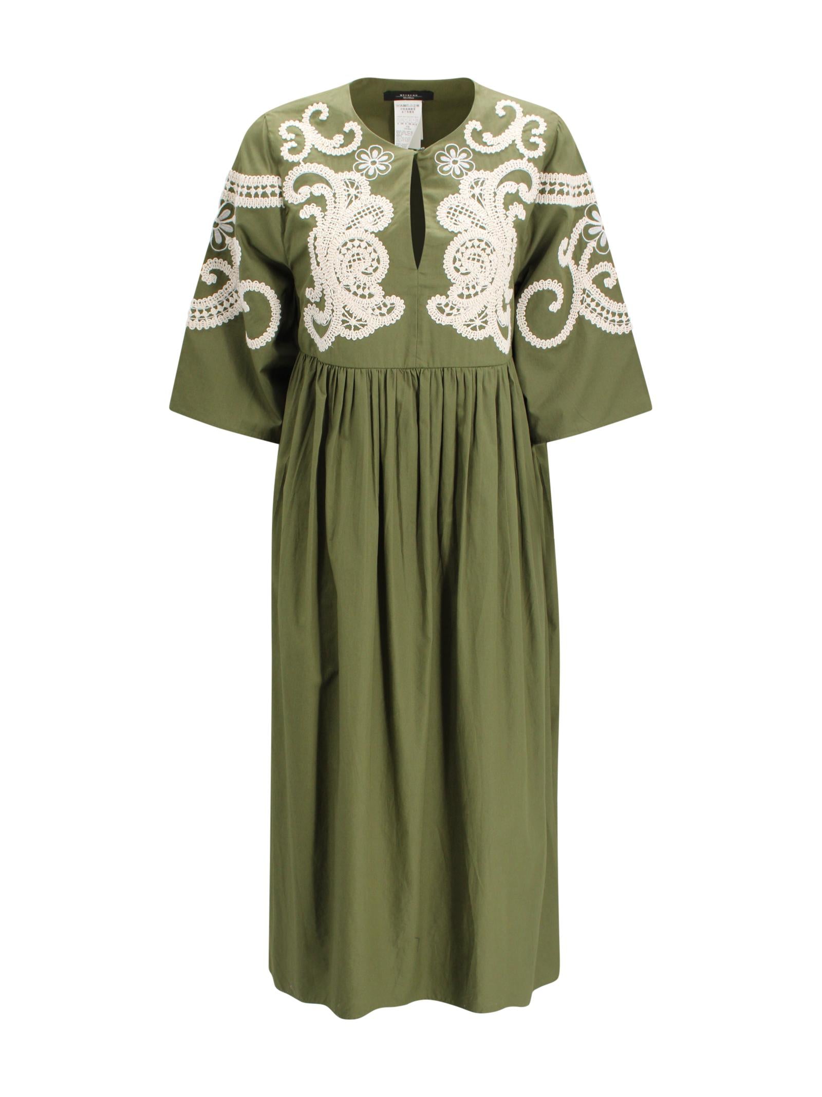 Abito lungo con ricami Max Mara Weekend 2615221012600 002 