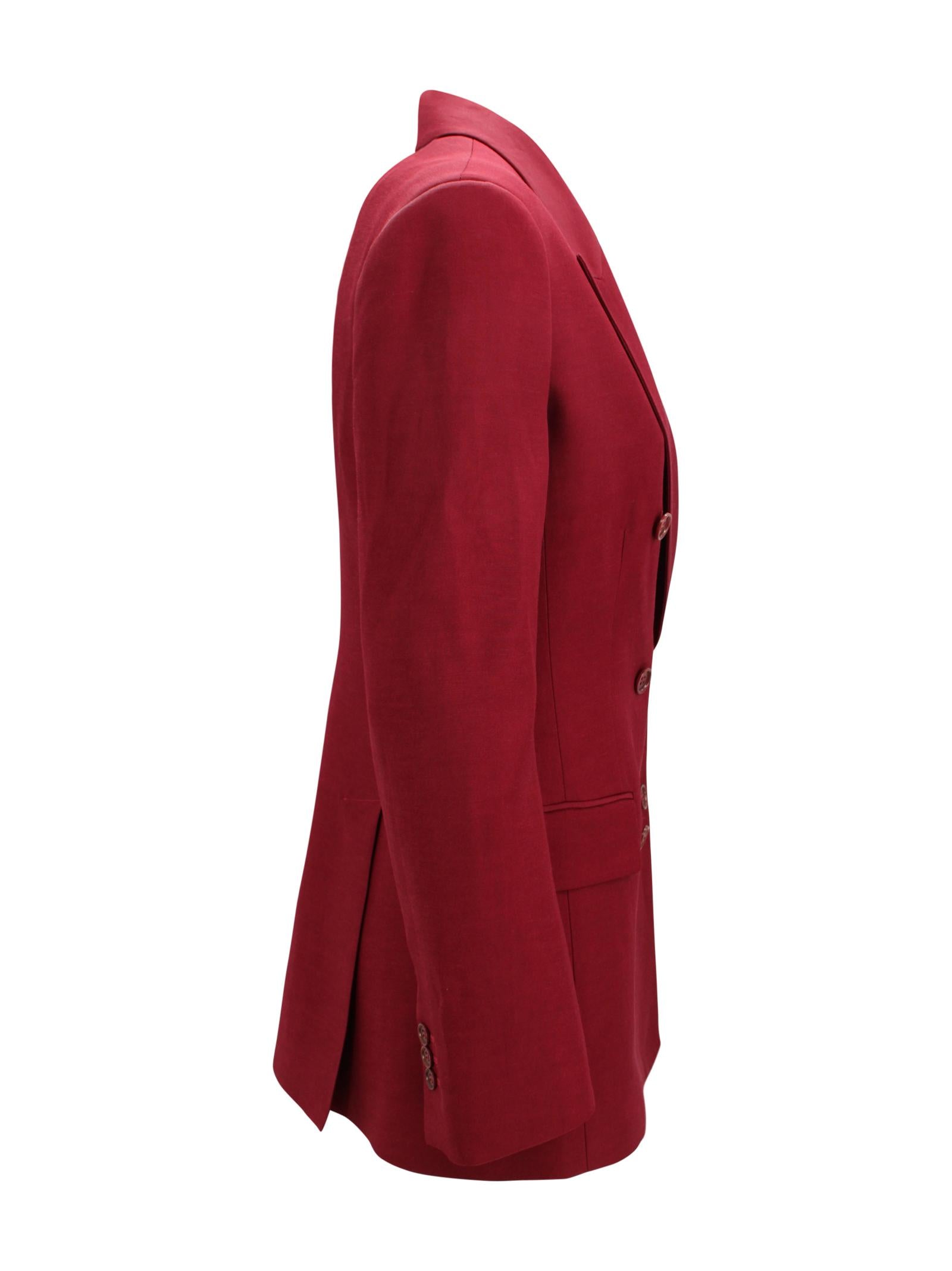 Giacca doppiopetto rossa P.A.R.O.S.H. D420449 010 