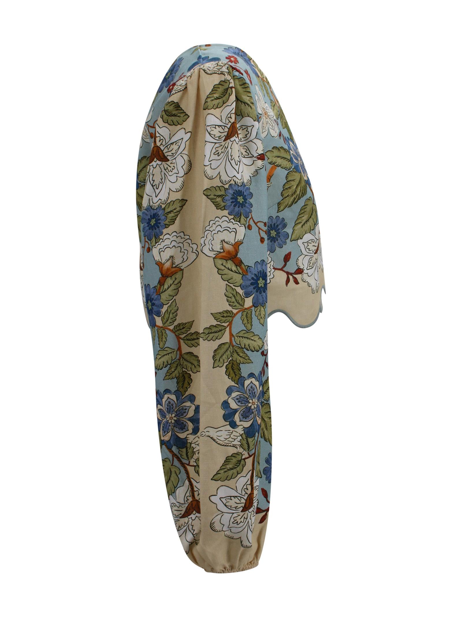 Blusa Garden Scarf con stampa floreale Farm Rio 350502 26046 