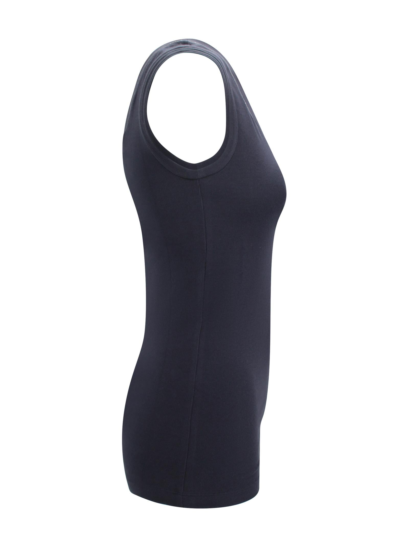 Tank top embellished a costine in cotone Brunello Cucinelli M0TC8BJ312 C4224 