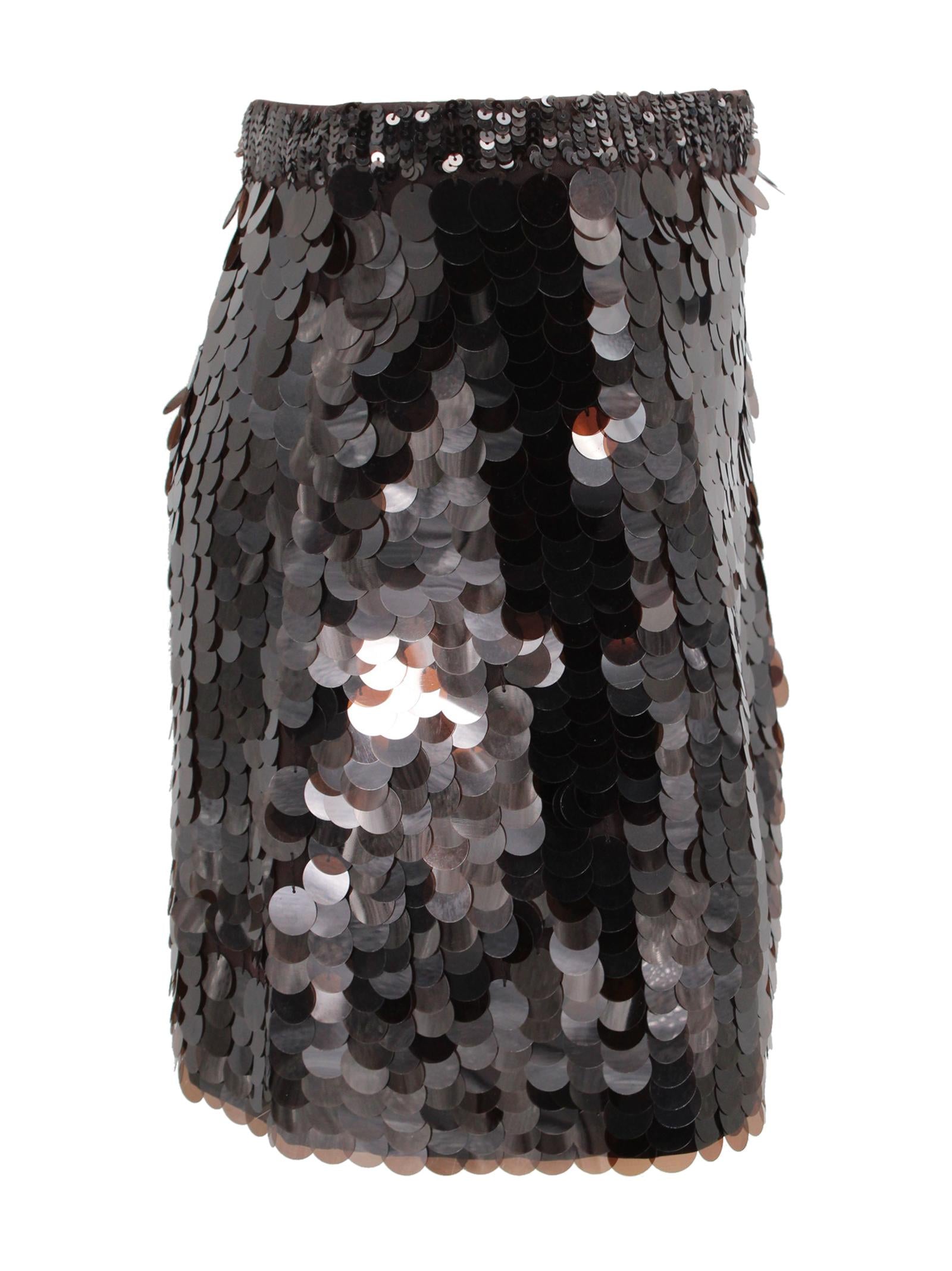 Gonna Marrone con Paillettes P.A.R.O.S.H. D630608-GOO 086 