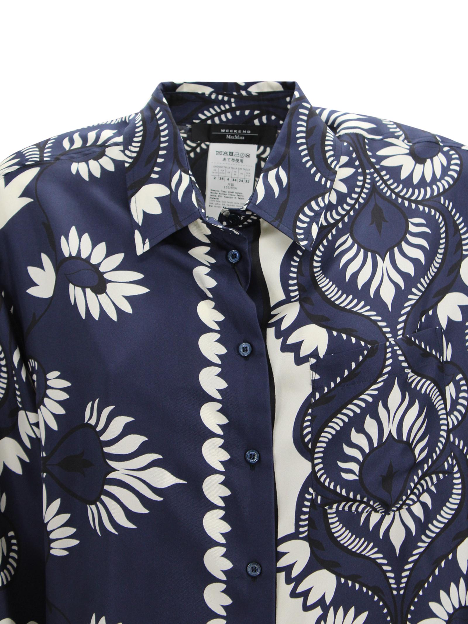 Camicia classica con motivo patchwork Max Mara Weekend 2615191011600 001 