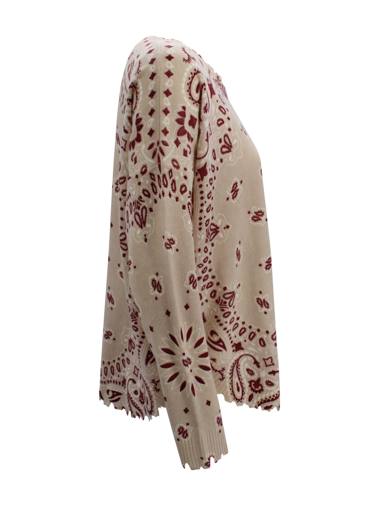 Maglia in cashmere con stampa Kujten F2913 2238 