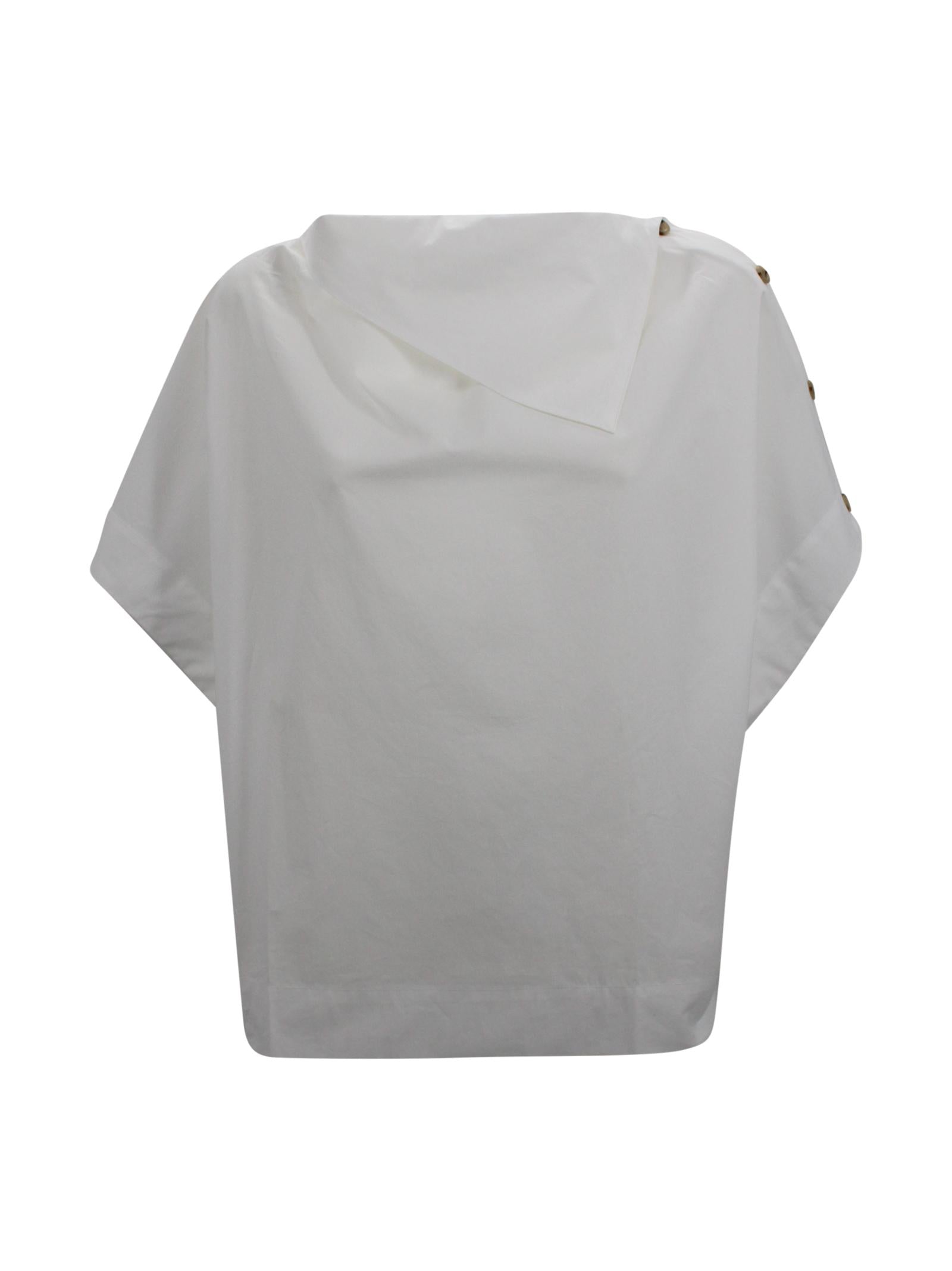 Blusa Issa a maniche corte con bottoni SOEUR CHE0678ISSA BLA1226S 