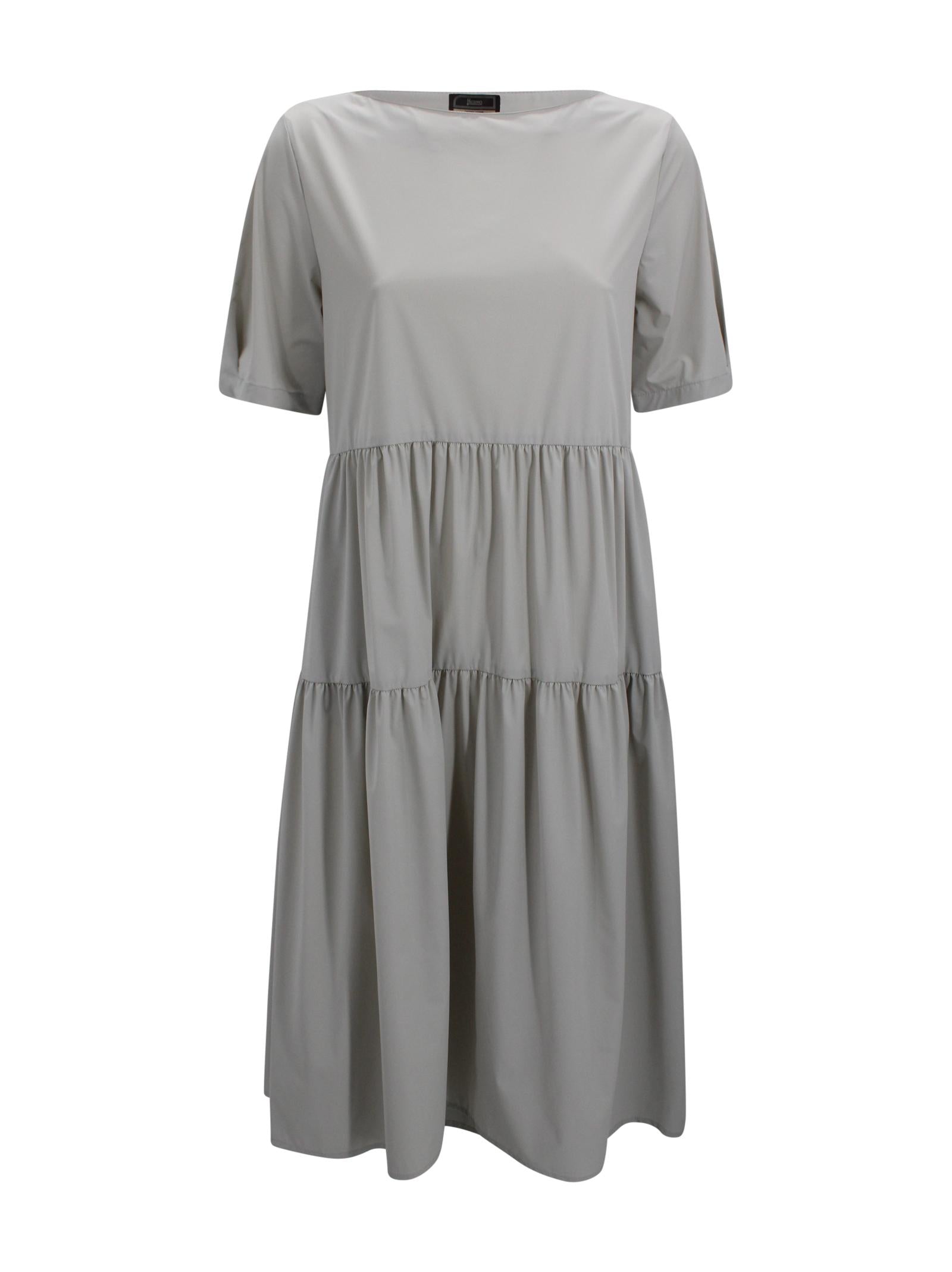 Abito midi con gonna a balze Herno AB000071D 12691Z1250 