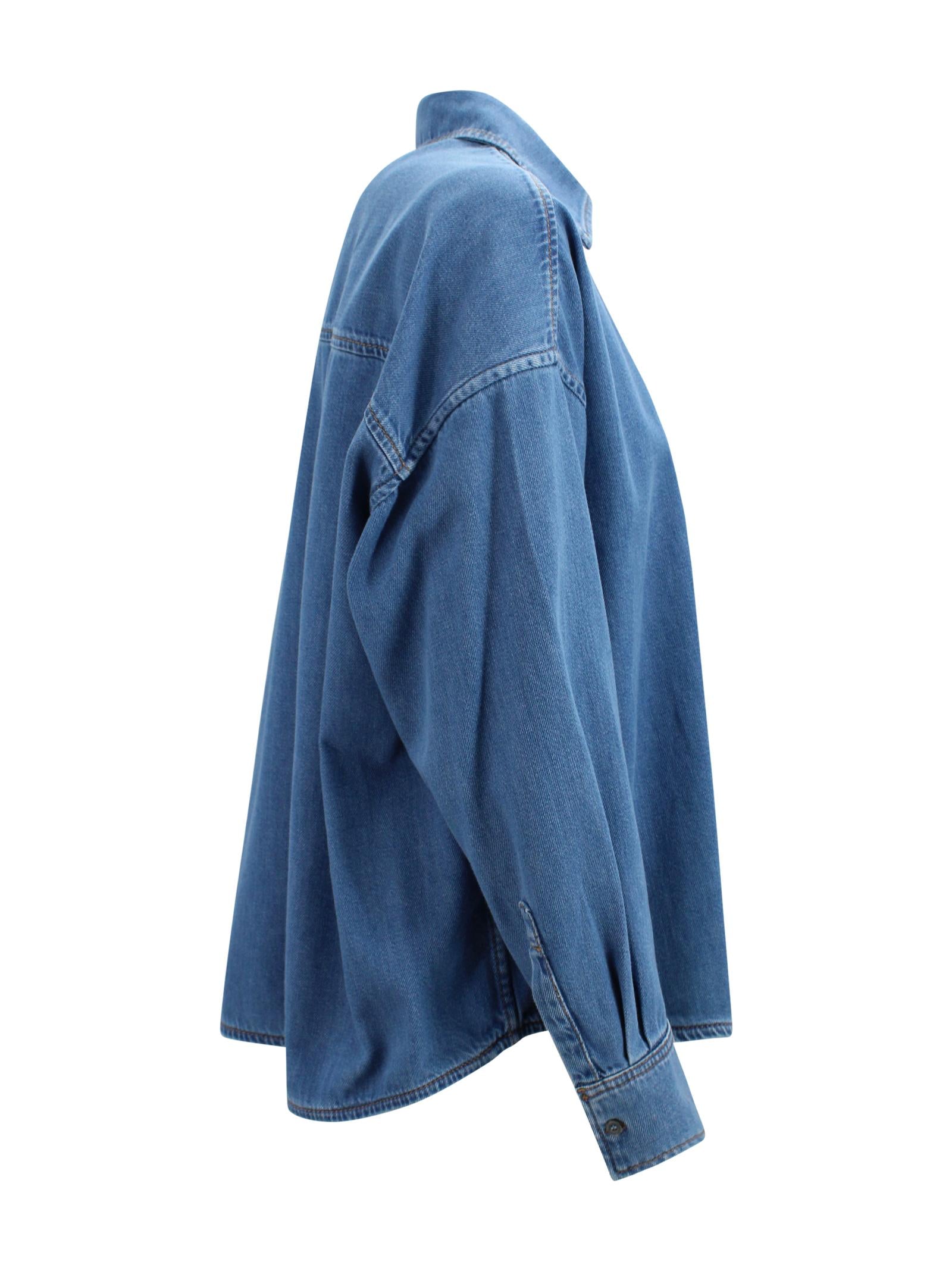 Maglietta Weekend Max Mara in denim di cotone Max Mara Weekend 2615111011600 002 