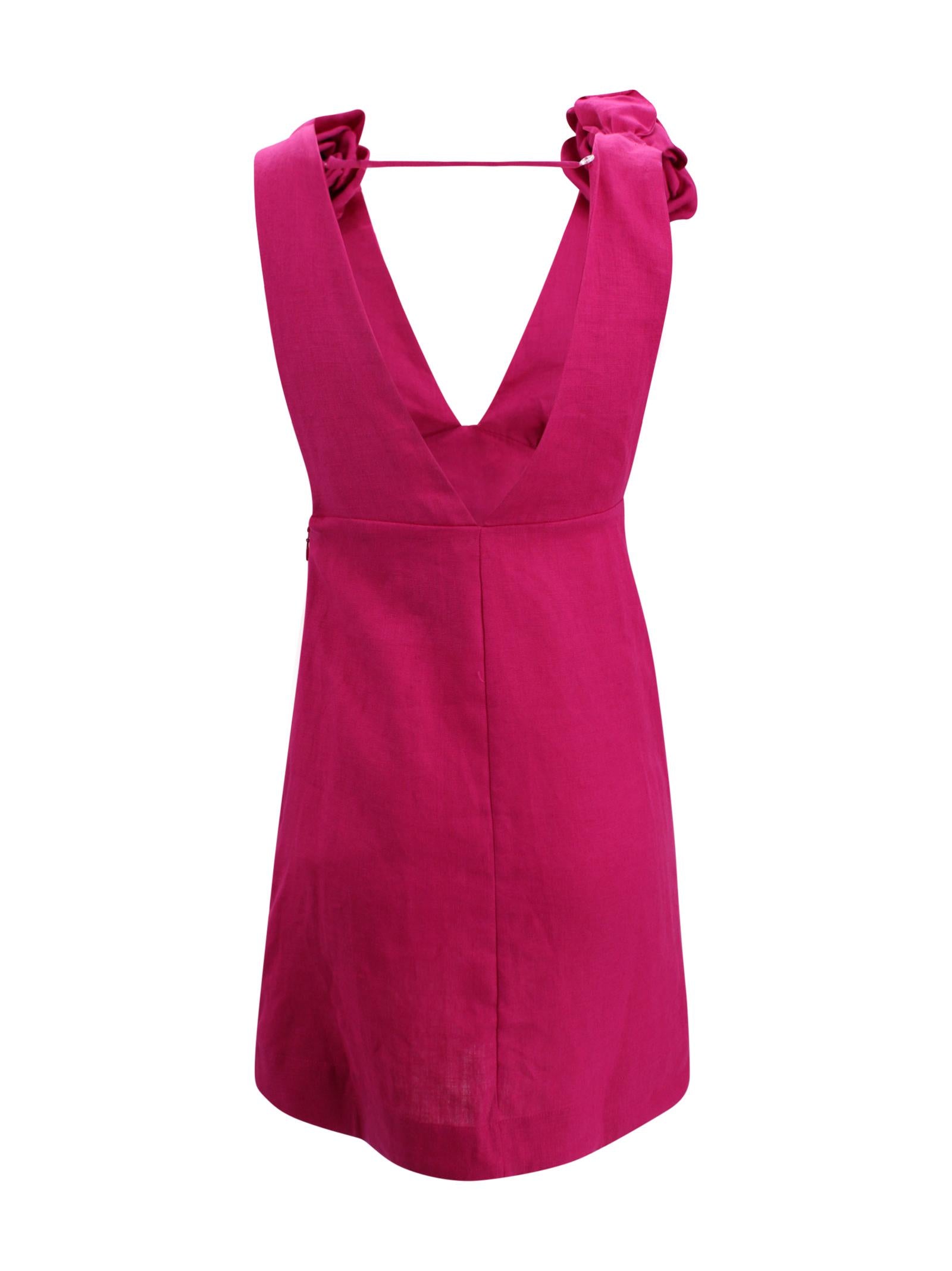 Abito Mini Smanicato con Dettaglio Rose Farm Rio 347757 L0027 