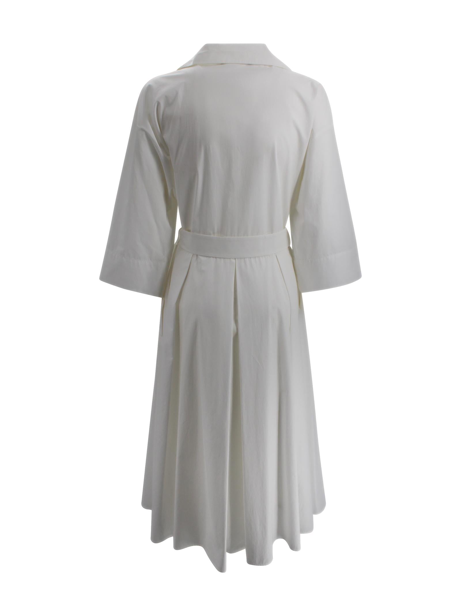 Abito Chemisier Midi in Popeline di Cotone Max Mara Weekend 2615221062600 005 