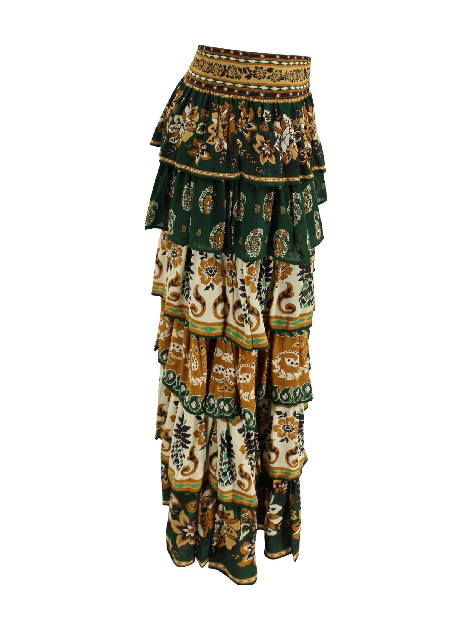 Gonna Ayla maxi a strati Farm Rio 351136 26009 