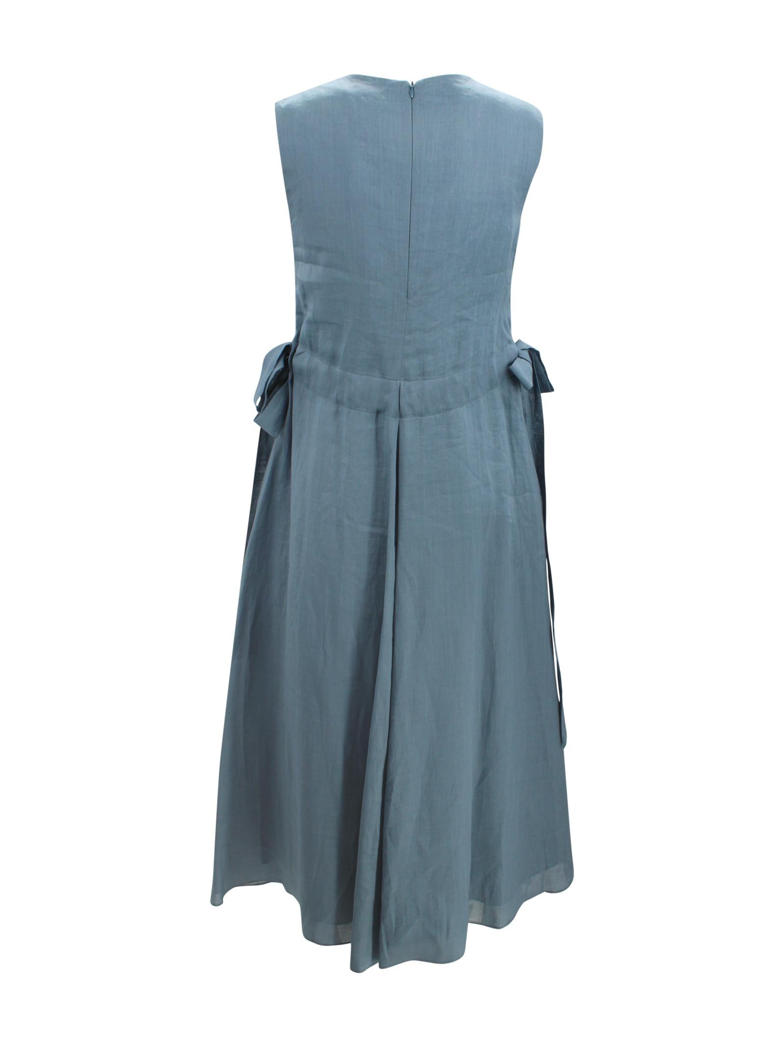 Abito lungo smanicato in ramiè S MAXMARA 2 2619221113600 016 