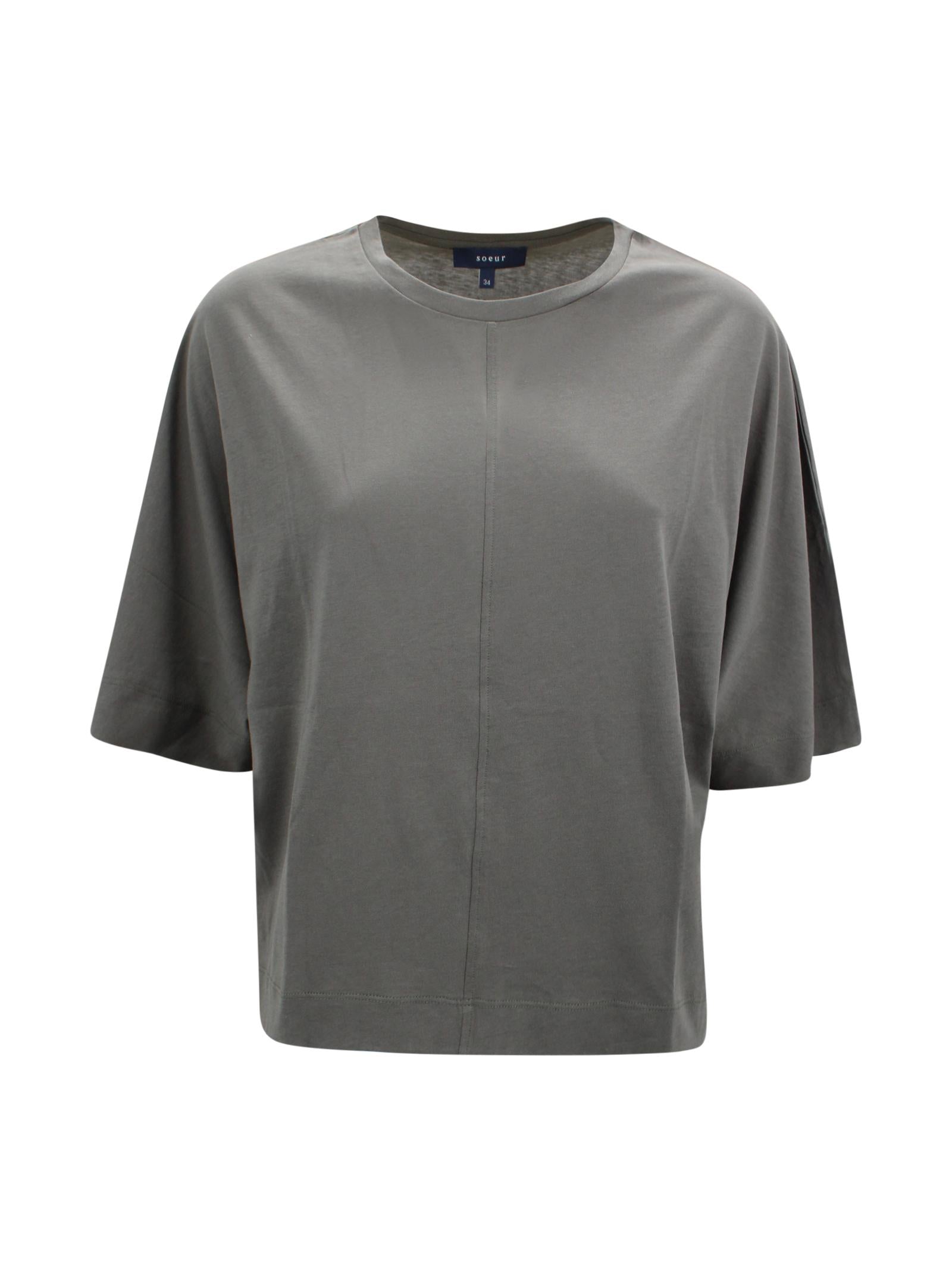T-shirt Helsinki in cotone biologico SOEUR TSH0725HELSINKI BLE0426S 
