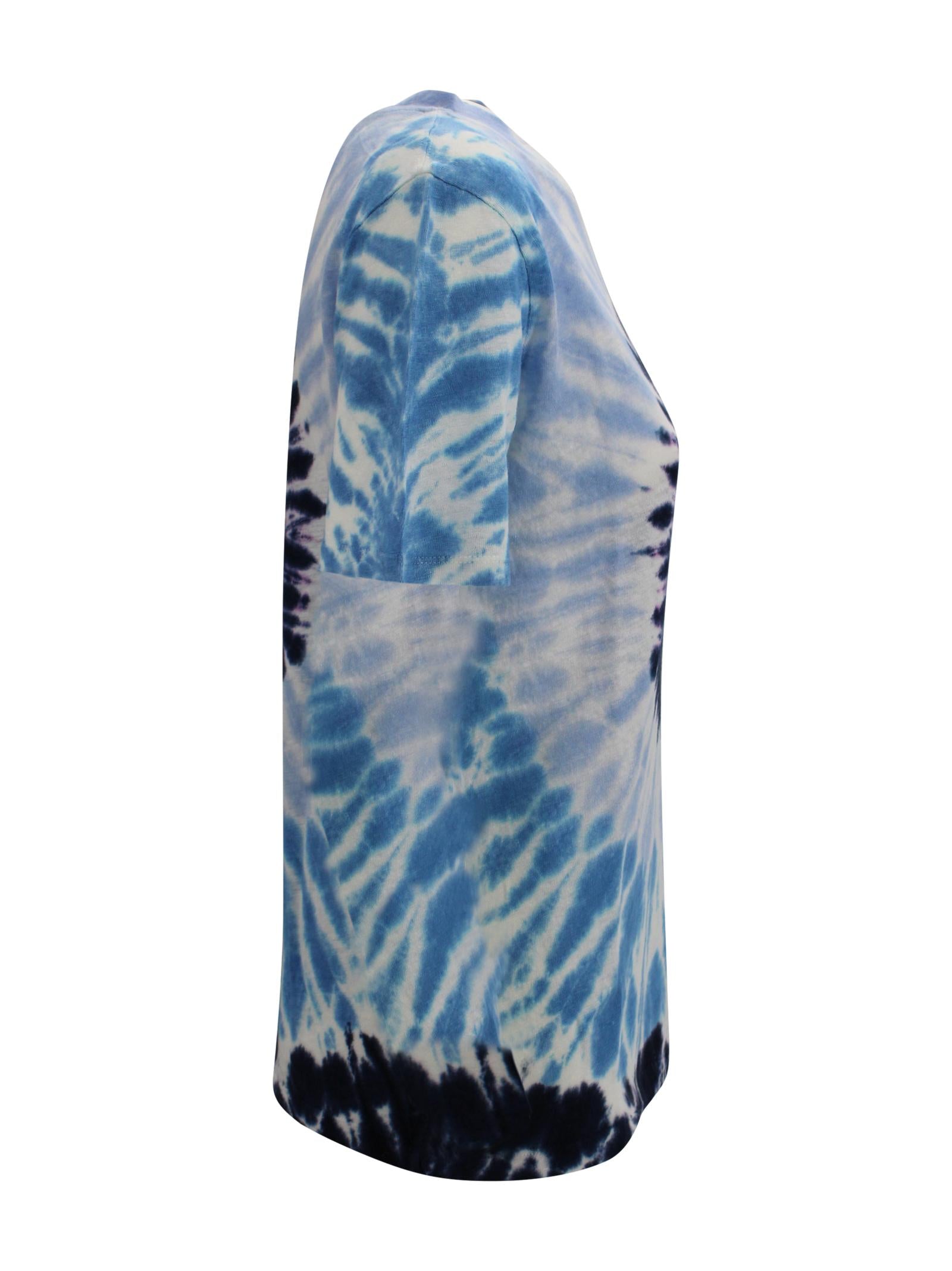 T-shirt "Soft Sunny" in Lino Tie & Dye Kujten F2376 2125 