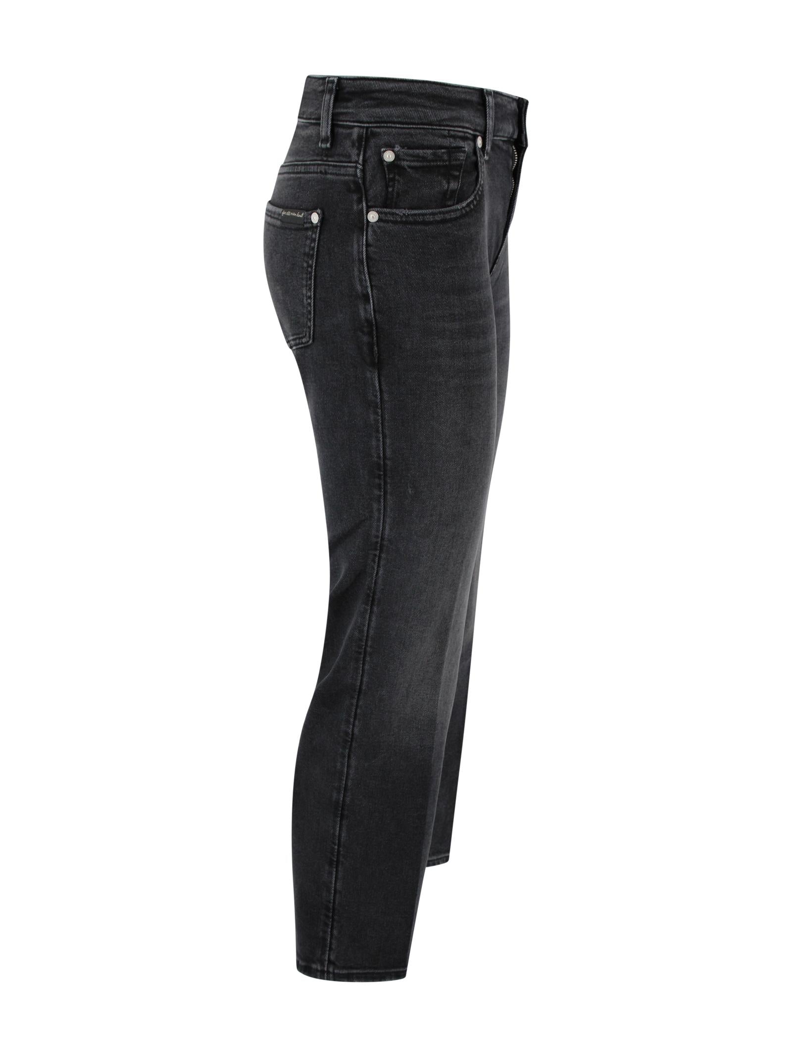 Jeans Calie Straight nero 7 FOR ALL MANKIND 7UD00C32 U71NU 
