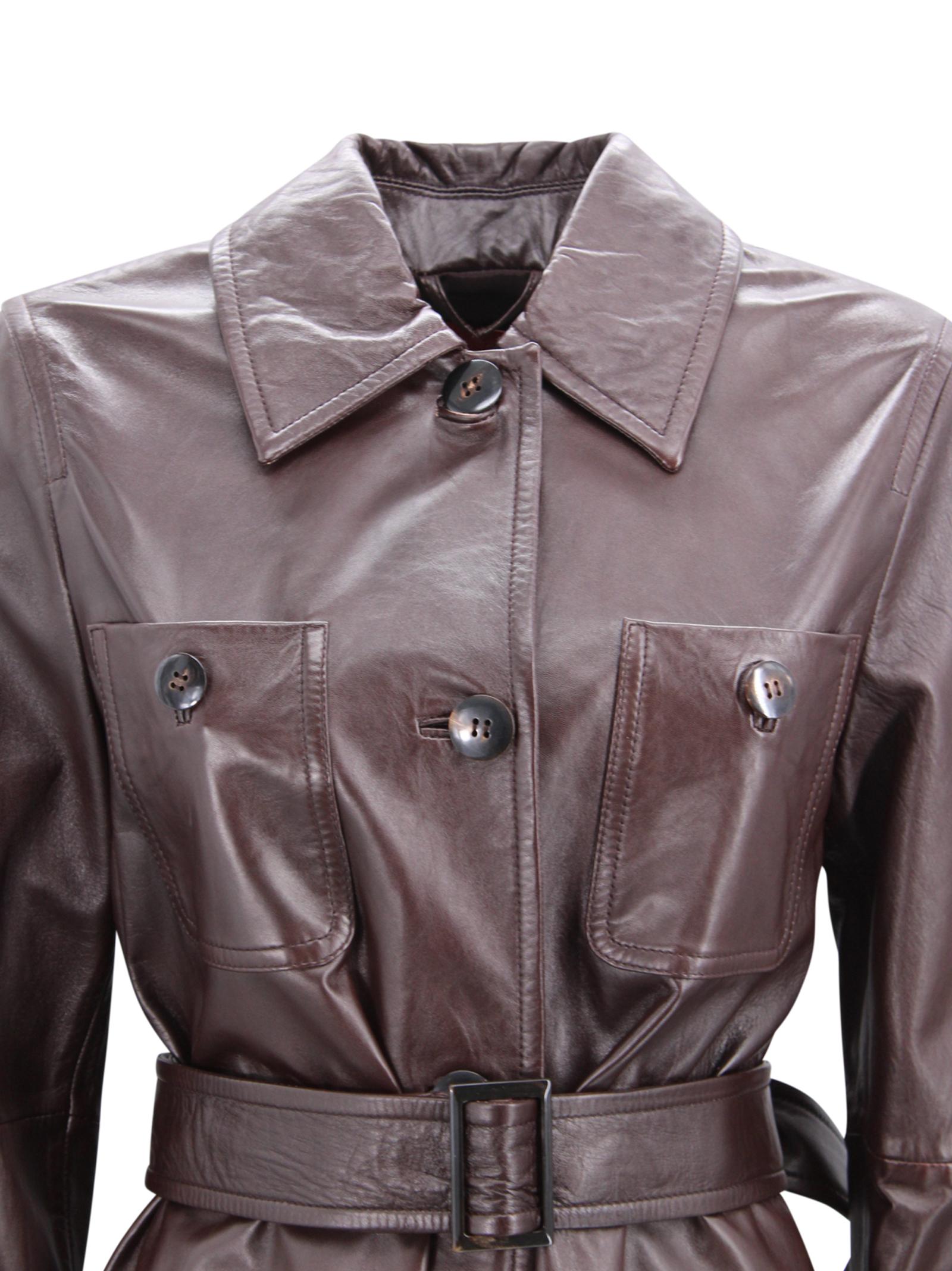 Trench Amaca in pelle Max Mara Studio 2616471011600 002 
