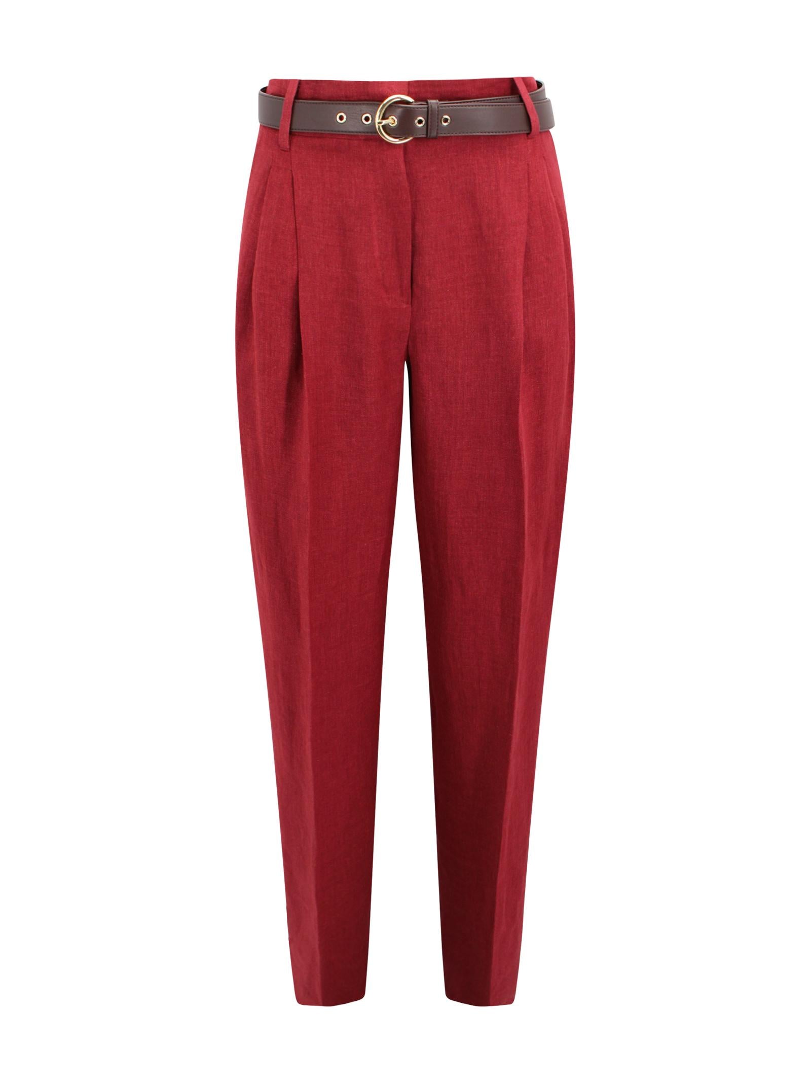 Pantalone in lino délavé Max Mara Studio 2616131032600 035 