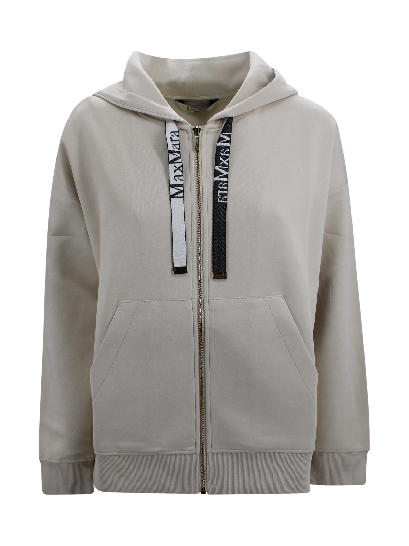 Felpa con cappuccio e nastri logo jacquard S MAXMARA 1 2619921031600 001 
