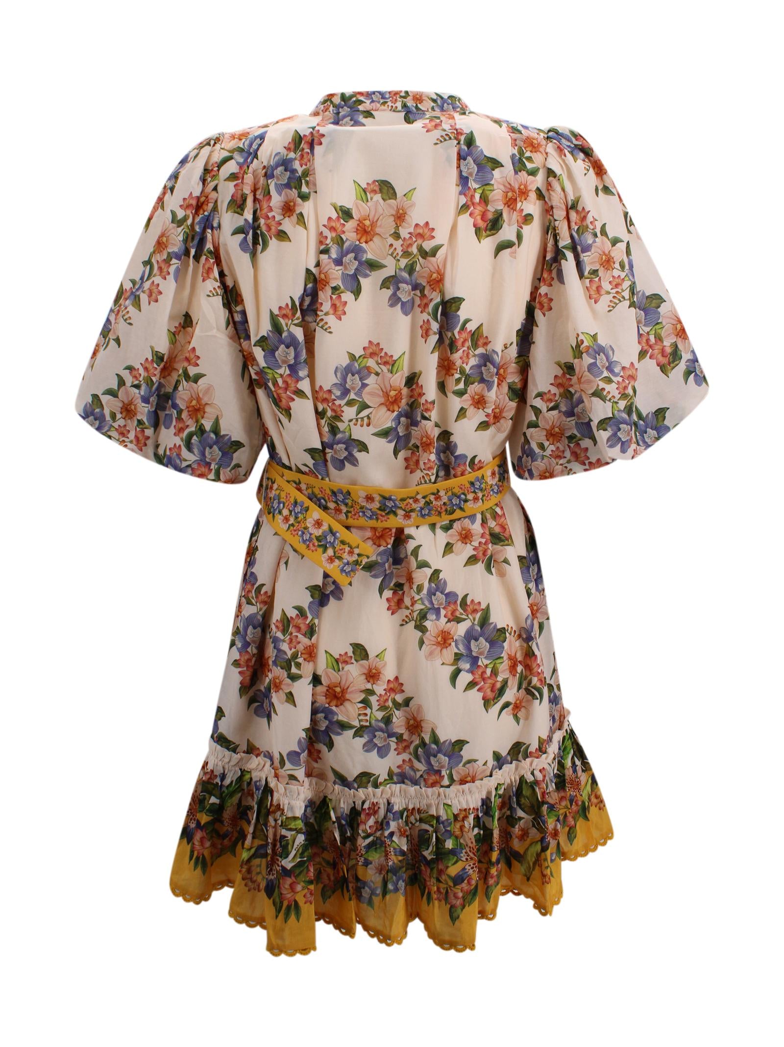 Abito Floreale Multicolore con Cintura Farm Rio 353546 26056 
