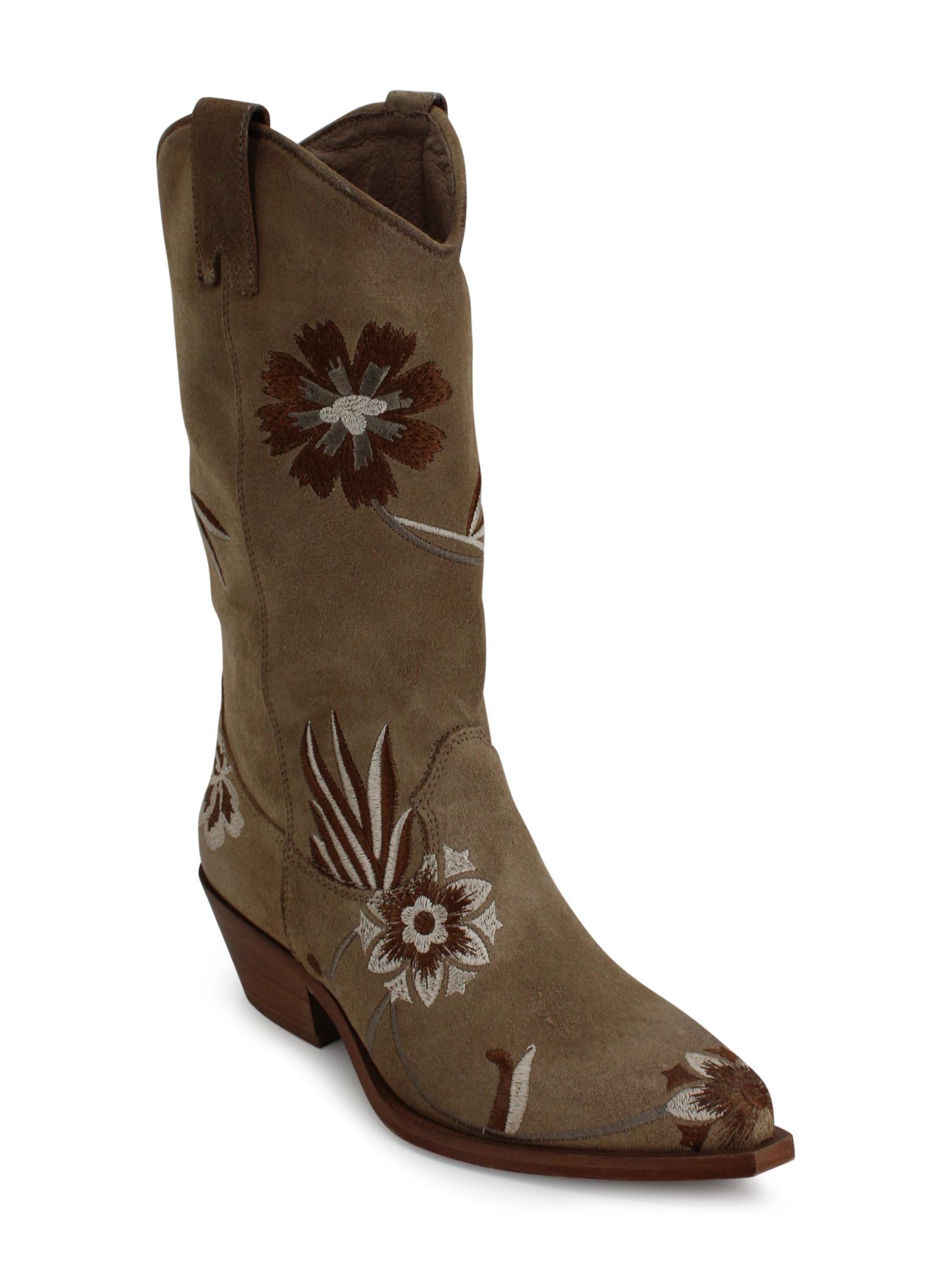 Texano in pelle con dettaglio ricamato P.A.R.O.S.H. D060138 003 