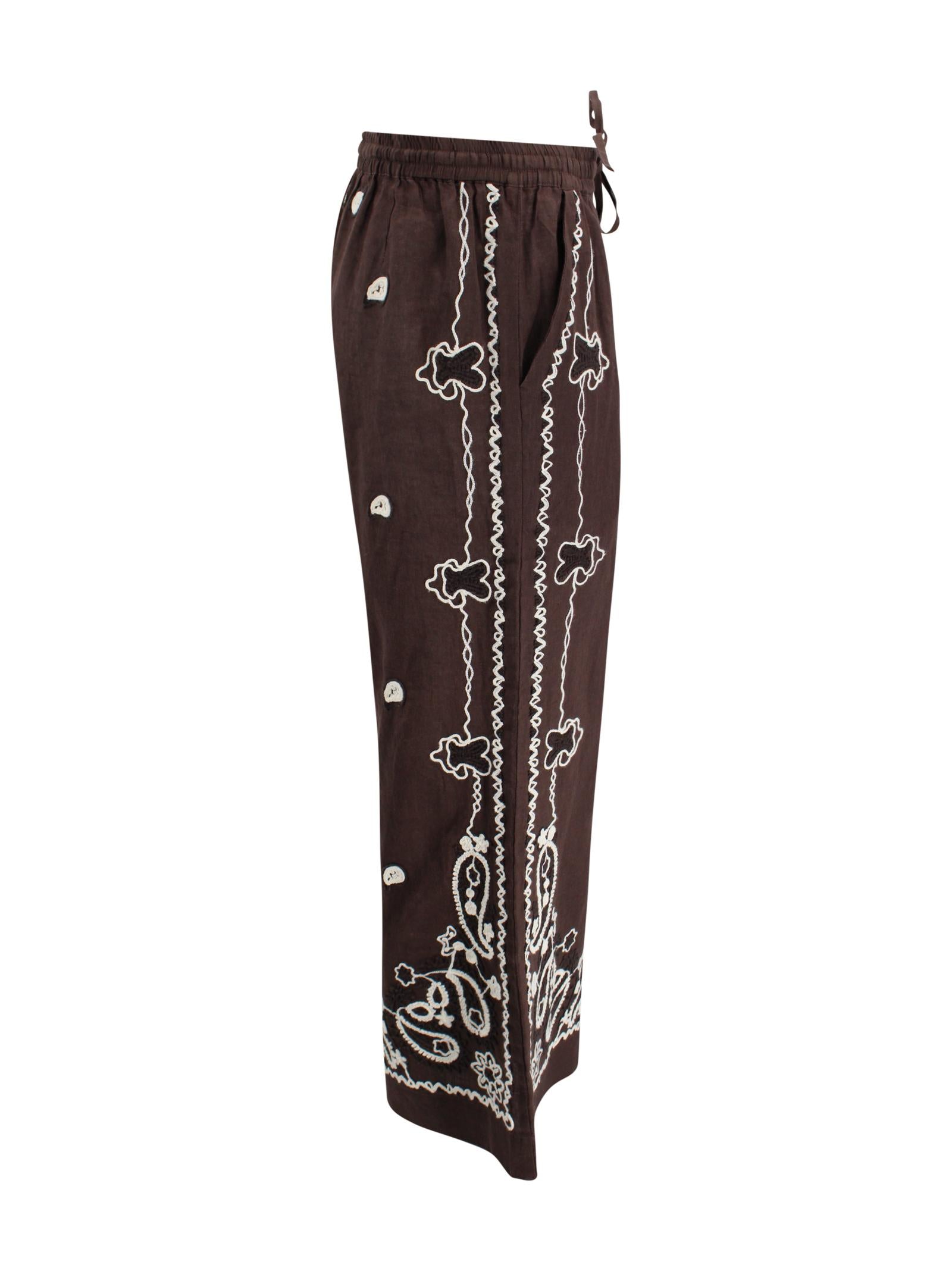 Pantaloni Beach26 marroni P.A.R.O.S.H. D230769R 086 