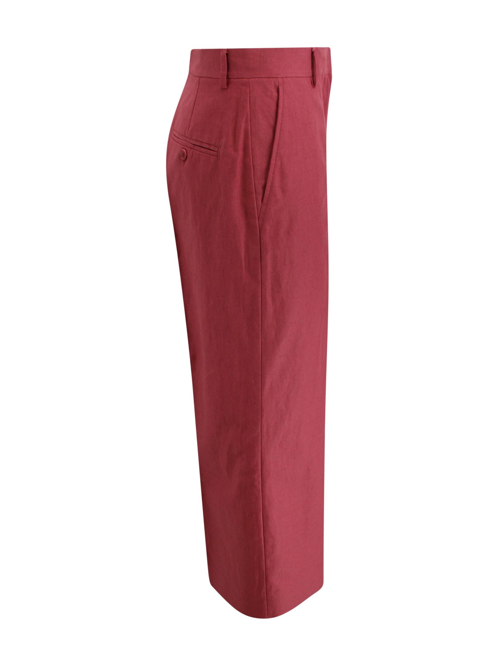 Pantalone a palazzo in twill di cotone Max Mara Weekend 2615131052600 021 