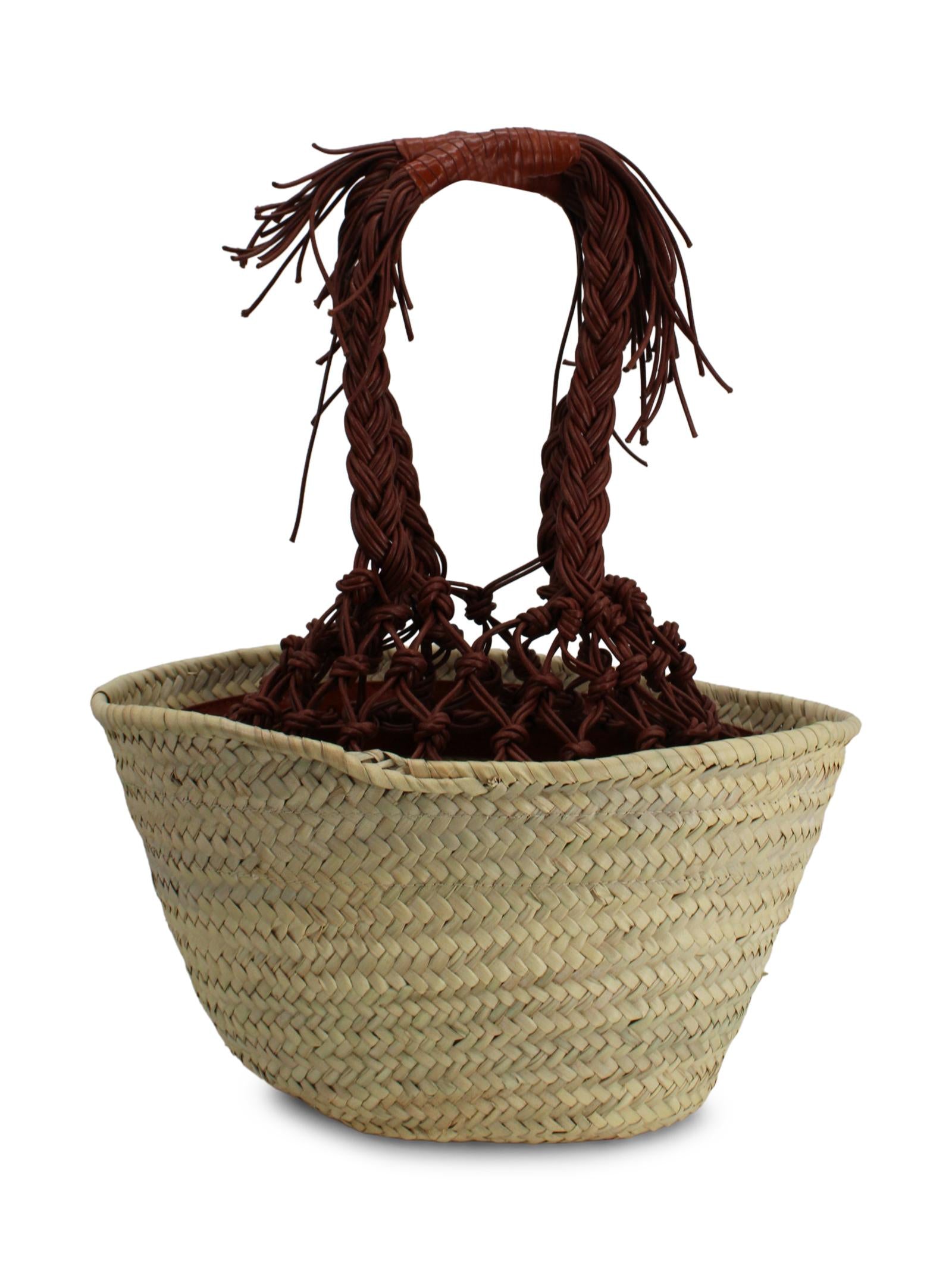 Cesta in Palma Intrecciata a Mano CATARZI P26CAT59 NATCUO 