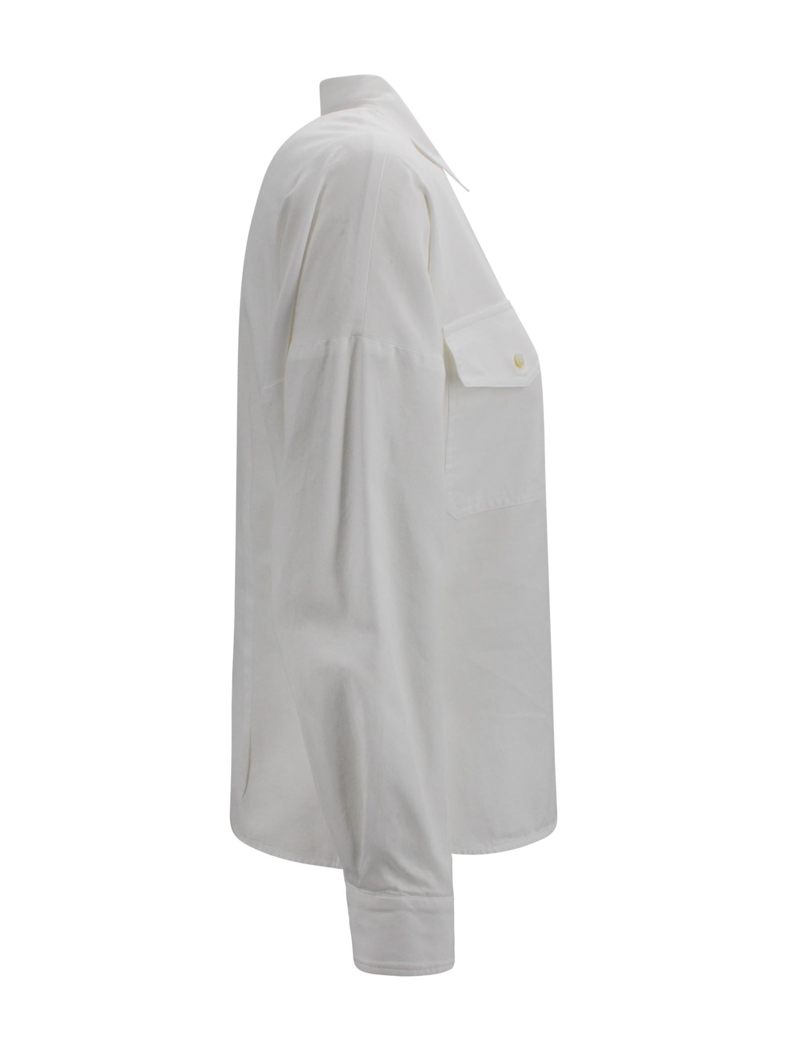 Camicia classica con logo ricamato Max Mara Weekend 2615111041600 001 