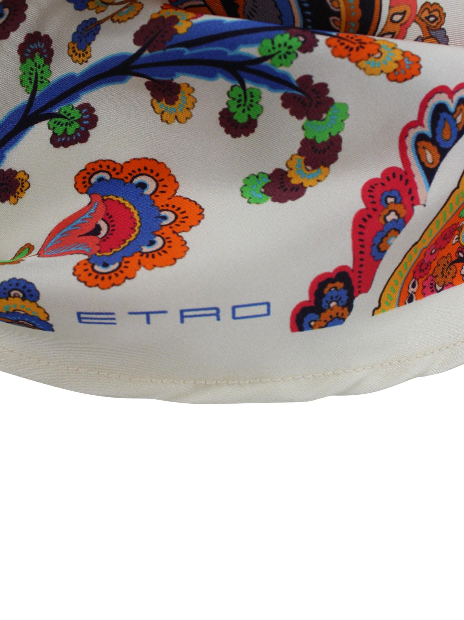 Top dal design a bandana in seta Etro Milano WRJA0147 AKF34X0801 