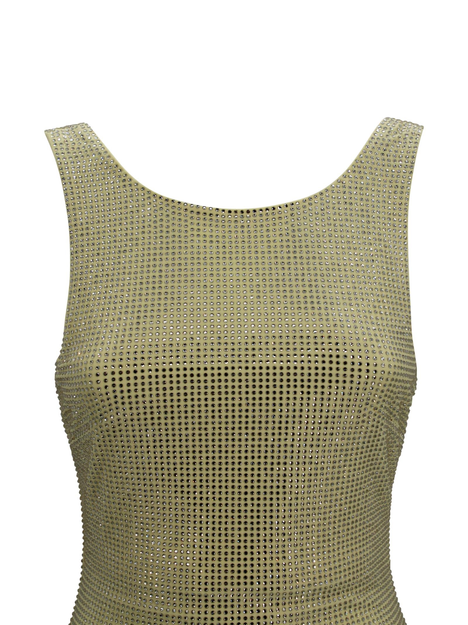 Abito lungo smanicato con paillettes Twenty four haitch A526GIA62P  