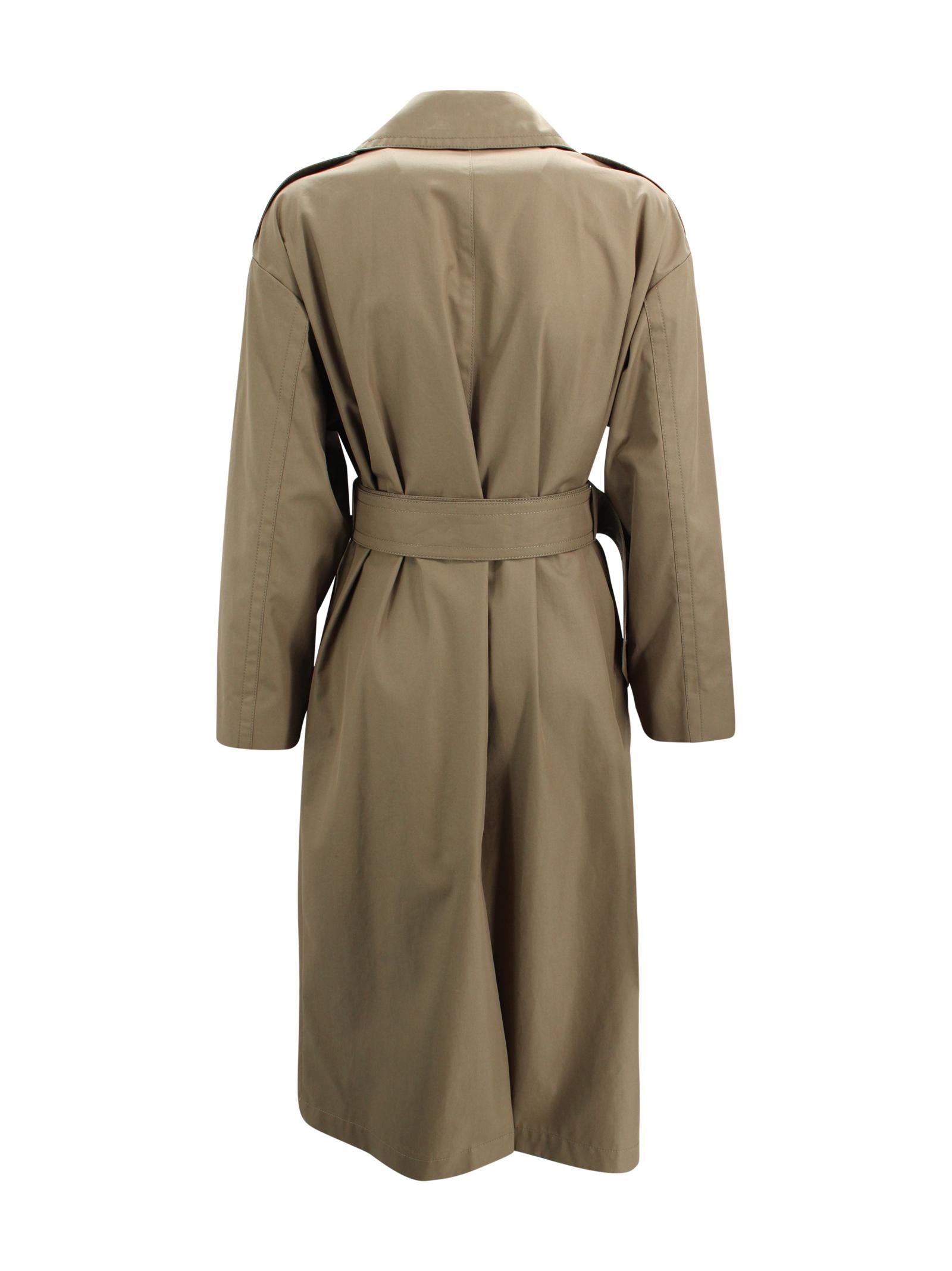 Trench coat in twill di cotone misto idrorepellente Max Mara Studio 2616021031600 005 