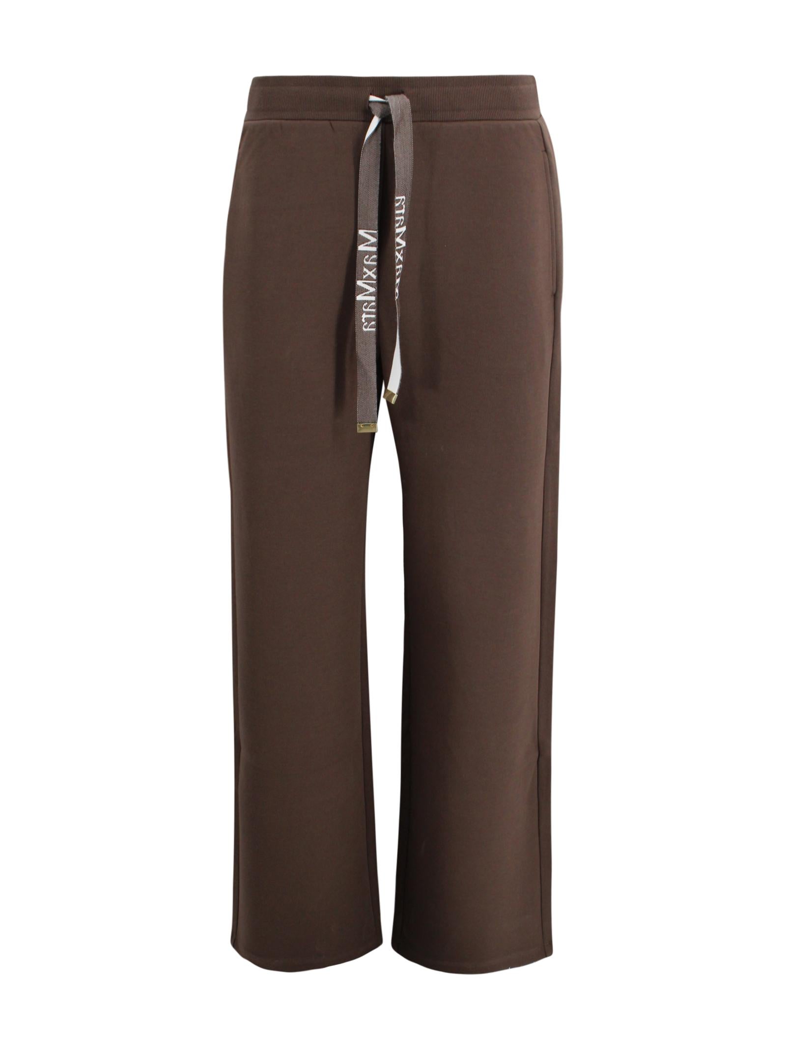 Pantalone wide leg in jersey di cotone tecnico S MAXMARA 1 2619781051600 004 