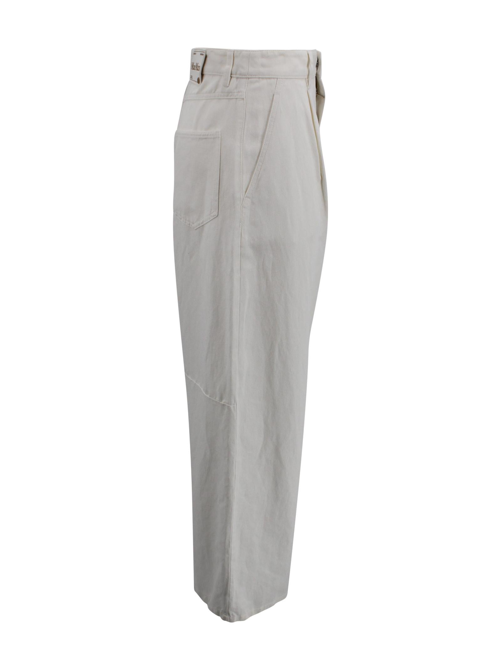 Pantalone a gamba larga con pinces S MAXMARA 2 2619131093600 001 