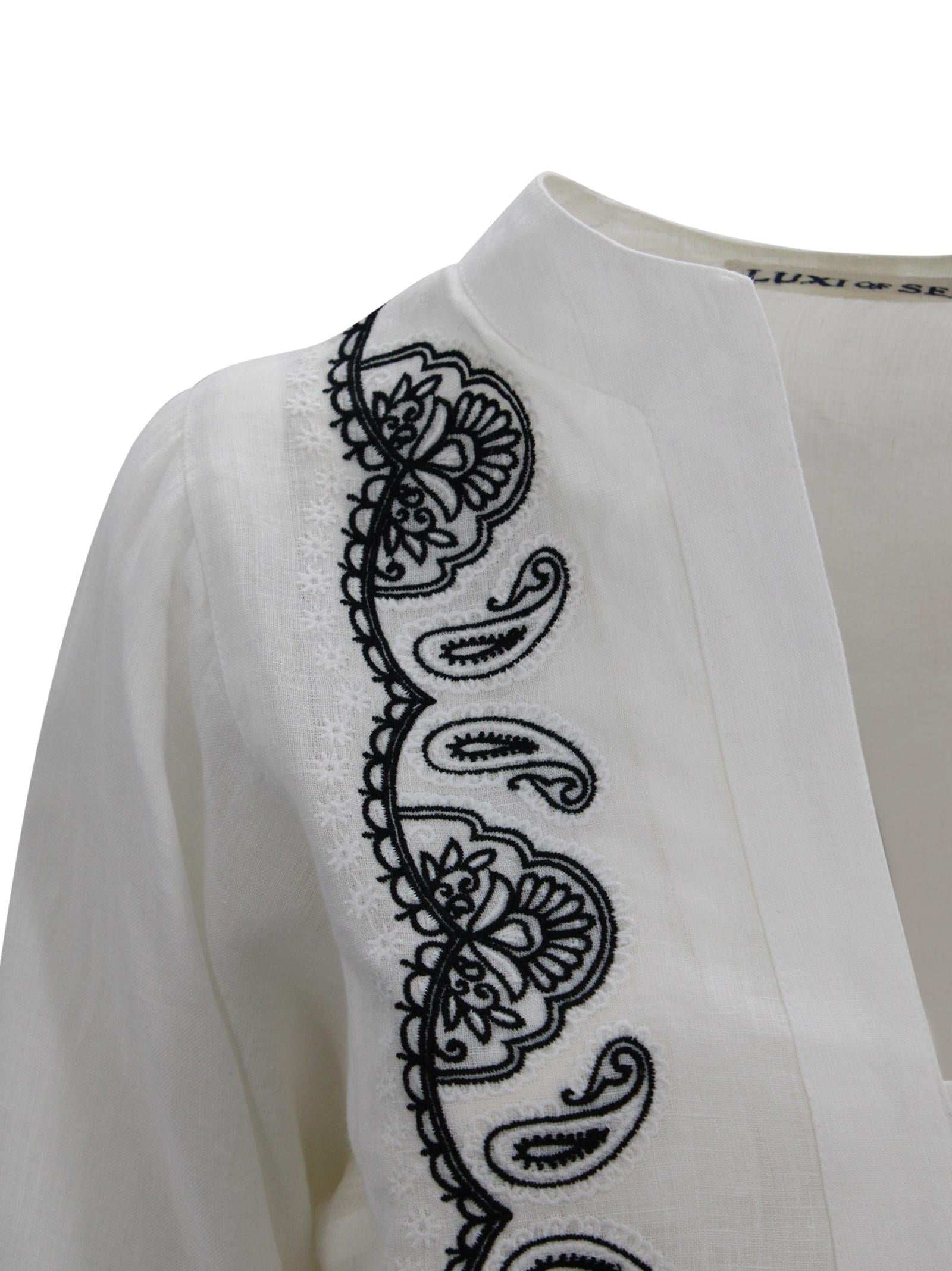 Linen Top Luxi of sea TRL02 02 