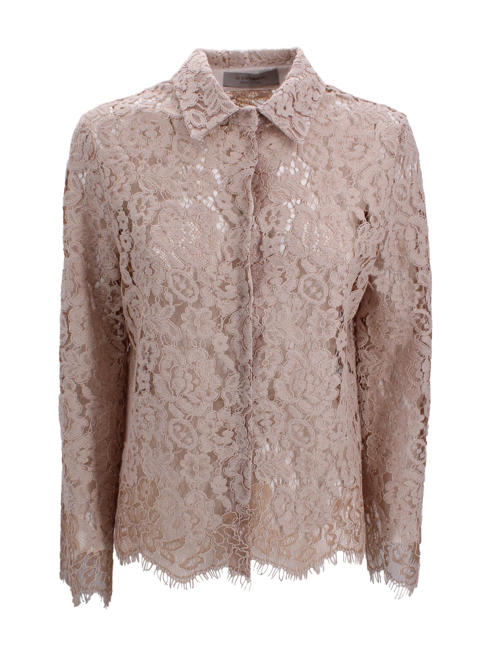 Camicia in pizzo con colletto classico D. Exterior 62806 05 