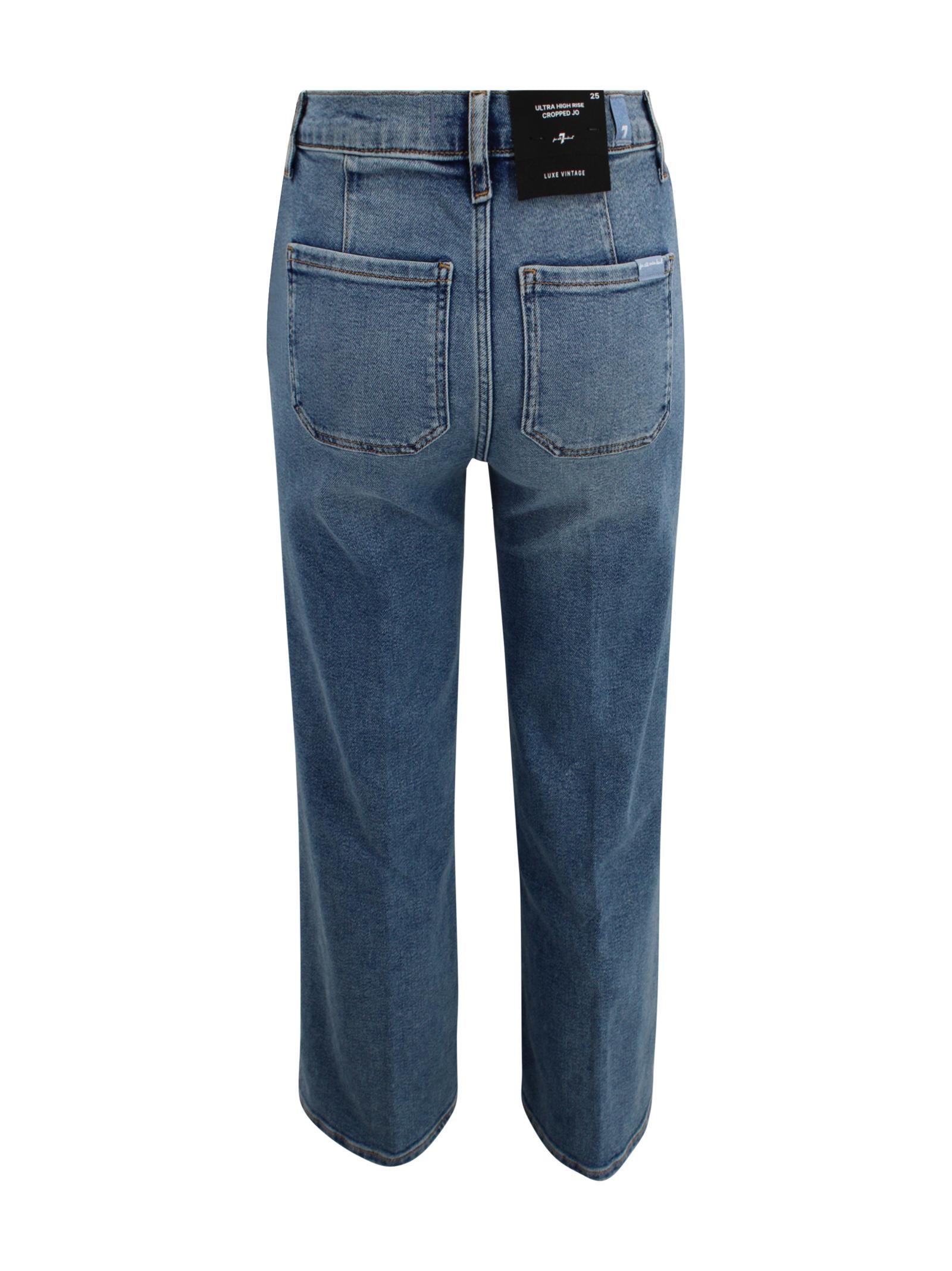 Denim a gamba dritta con chiusura a tre bottoni 7 FOR ALL MANKIND 7UG90120 1BD 