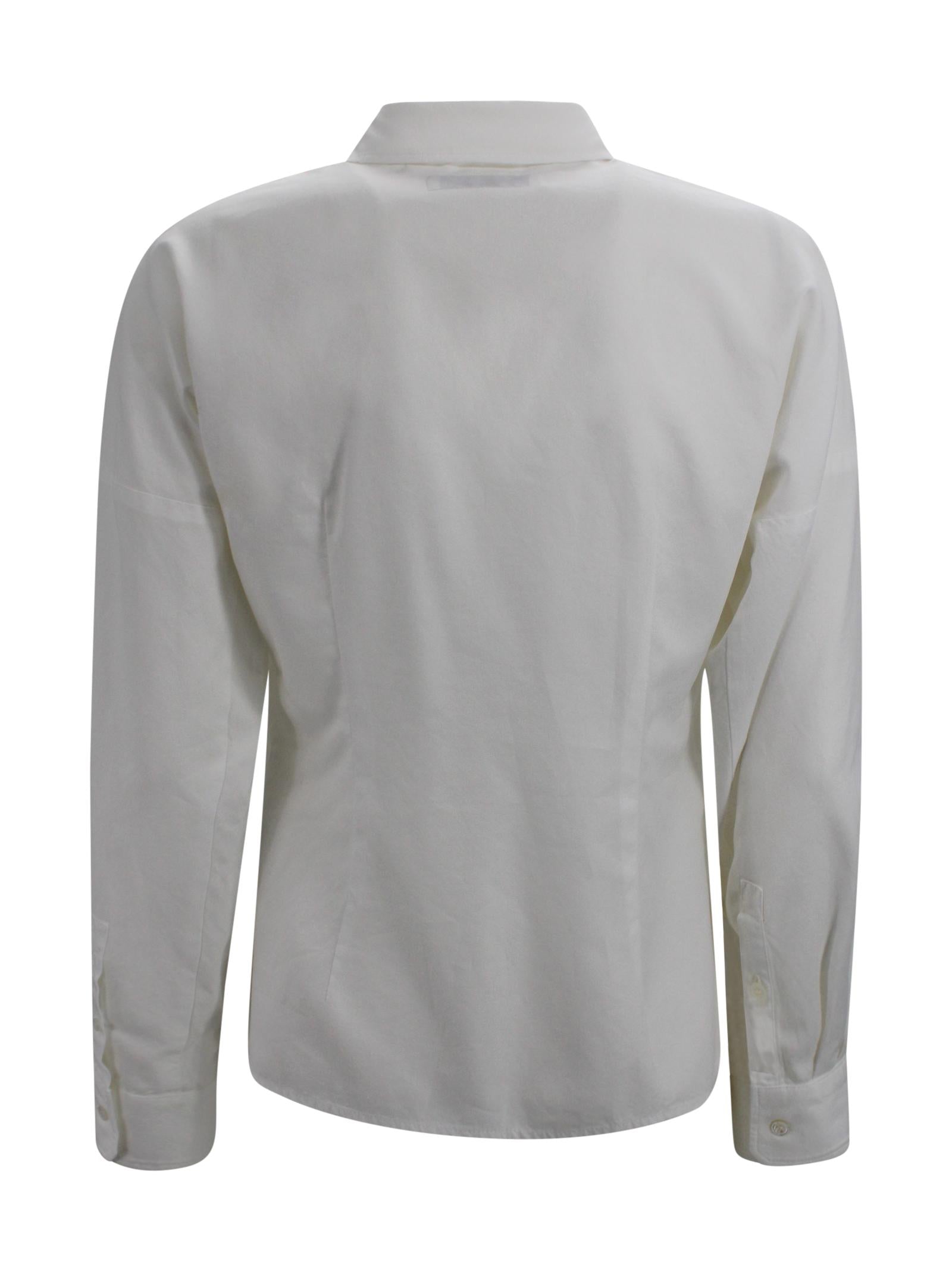Camicia classica con logo ricamato Max Mara Weekend 2615111041600 001 