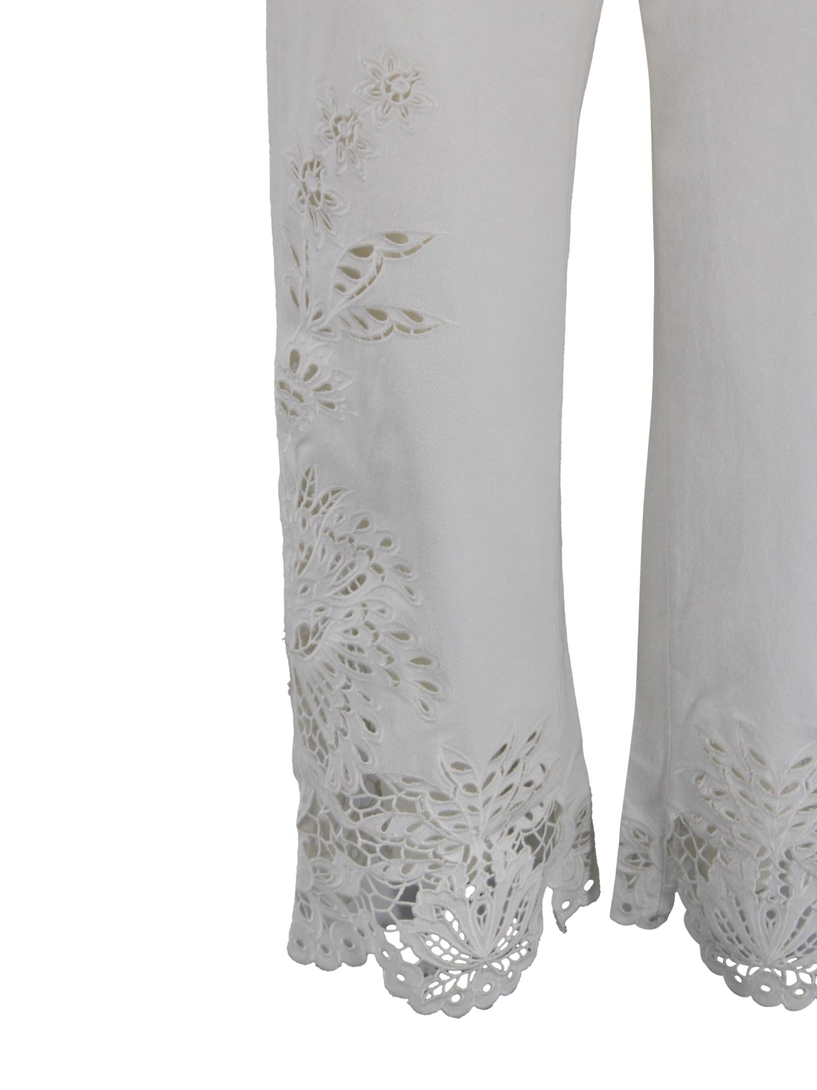 Pantaloni Boho Beauty Richelieu ricamati Farm Rio 349731 L0025 