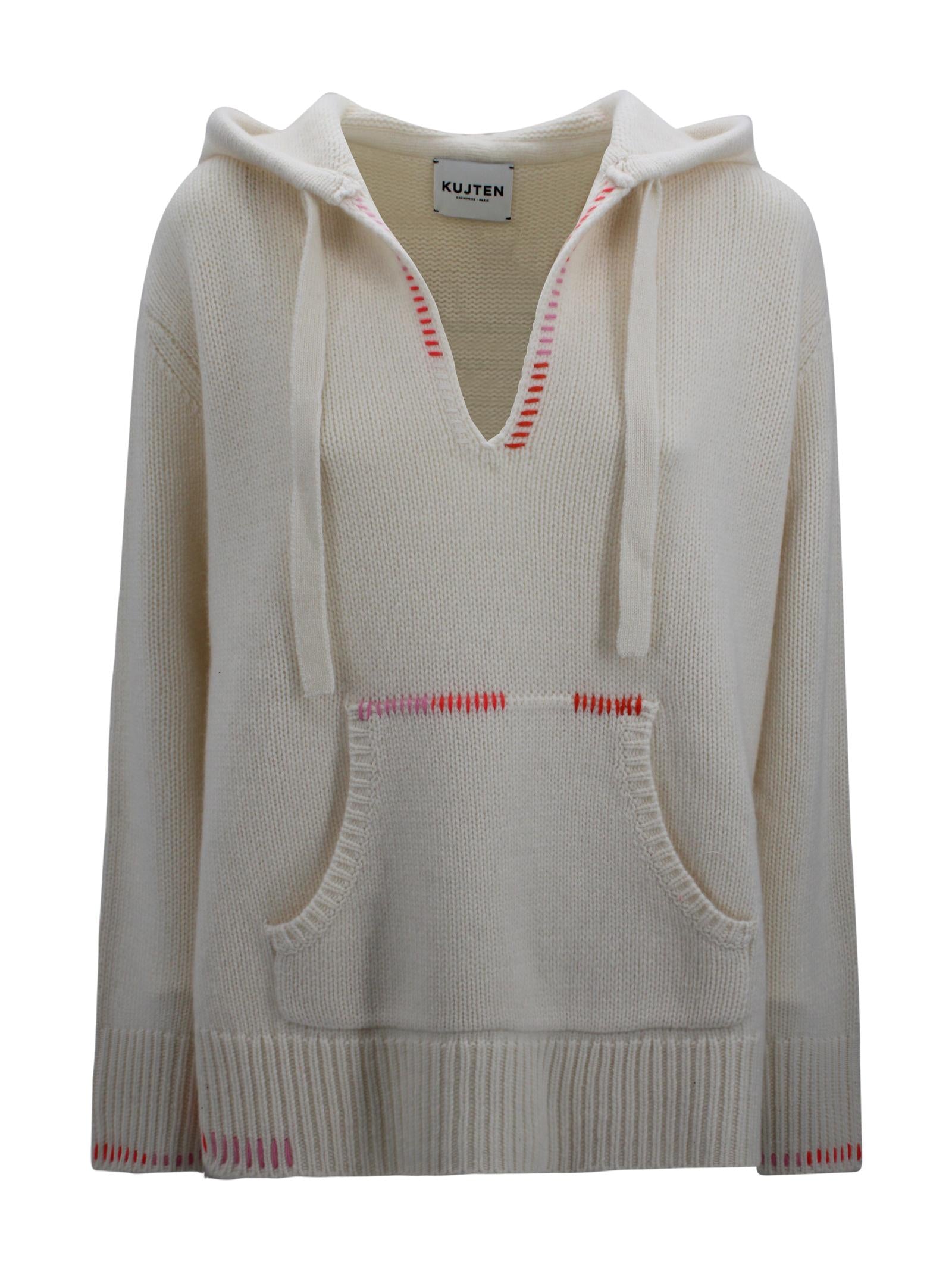 Felpa con cappuccio Solmar in cashmere Kujten F5020 755 